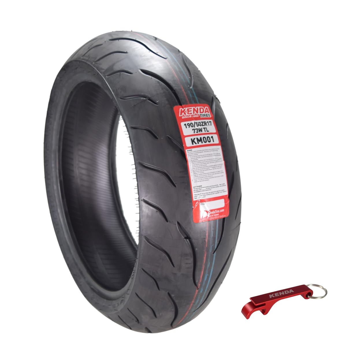 Kenda Km1 (Km001) 190/50Zr17 Rear Tire For Sport Touring Motorcycle 73W - Radial Tire With High-Speed Stability & Excellent Wet