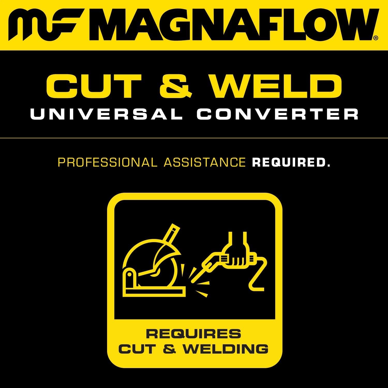 Magnaflow Catalytic Converter 447104: 2/2 Inlet/Outlet, California Grade, Universal Fit (Carb Compliant)