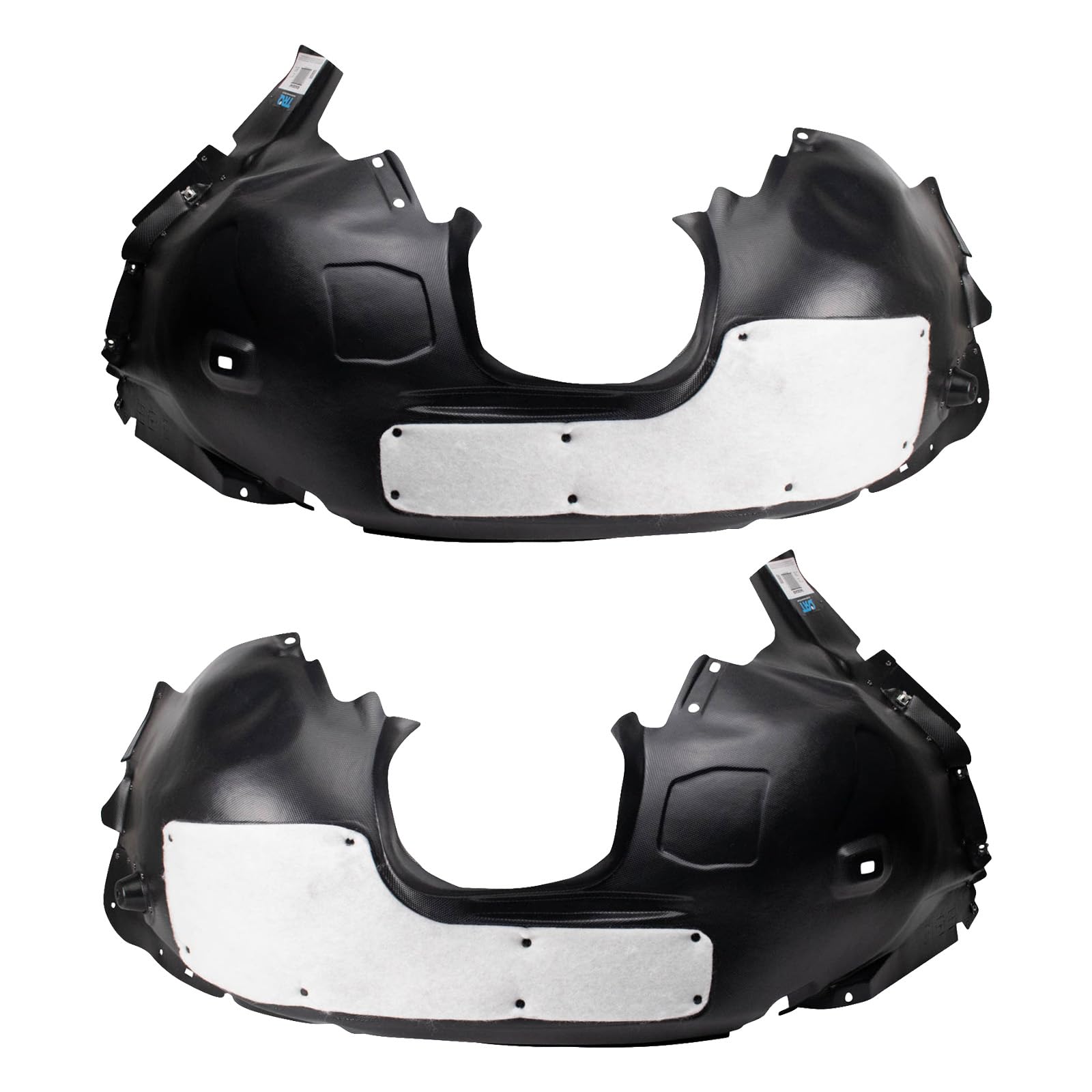 Trq Inner Fender Liner Set Compatible With 2012-2018 Ford Focus Fo1248150 Fo1249150