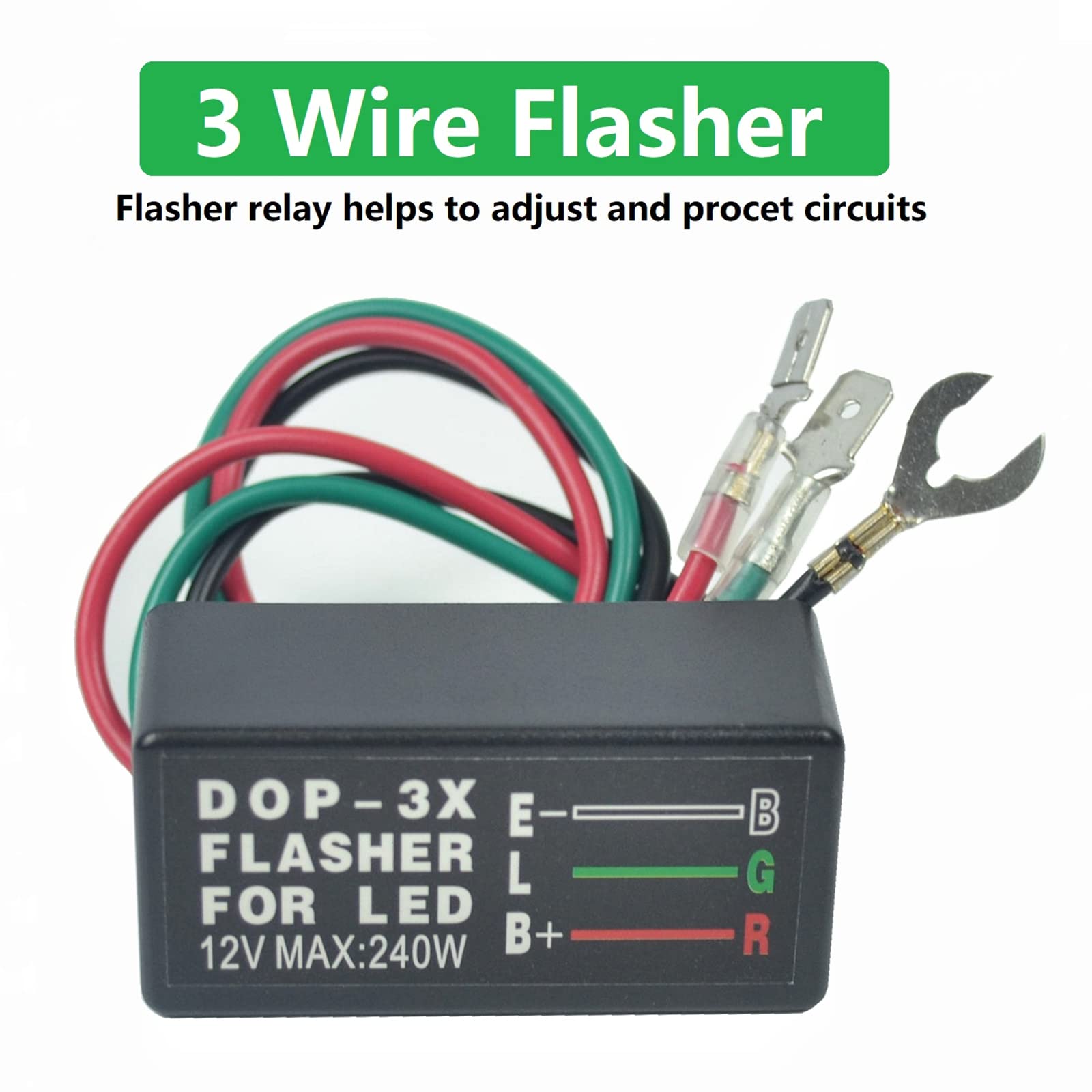 Turn Signal Rocker Switch And Flasher Relay Combo Kit For Atv Utv Rv Boat Off-Road Truck Tractor Motorcycle 4Pin Ip67 On/Off/On