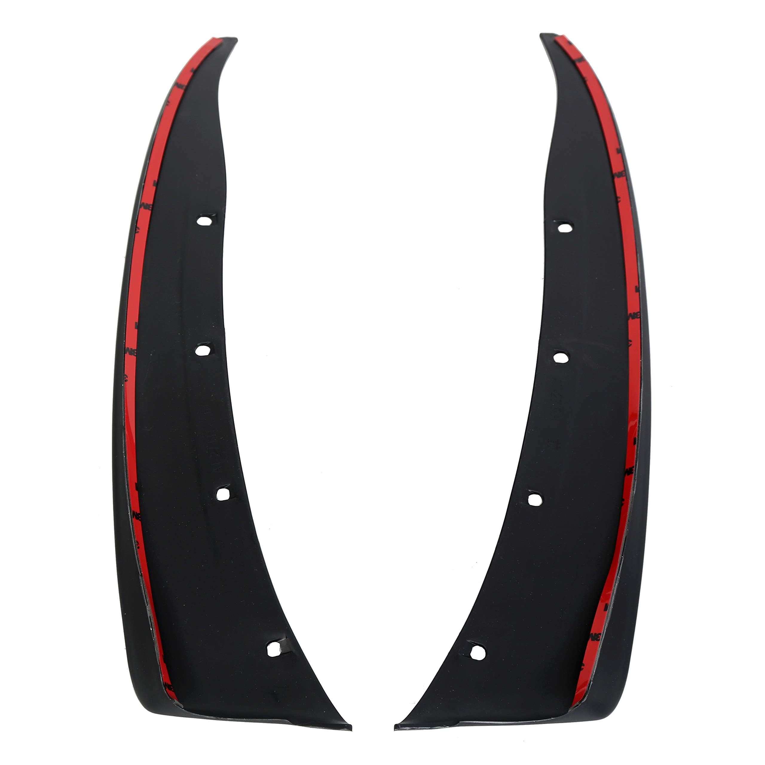ECOTRIC Mud Flap Splash Guards for 2005-2013 Chevy Corvette C6, Black ABS Plastic, Complete Set, Front & Rear, 4 Pcs