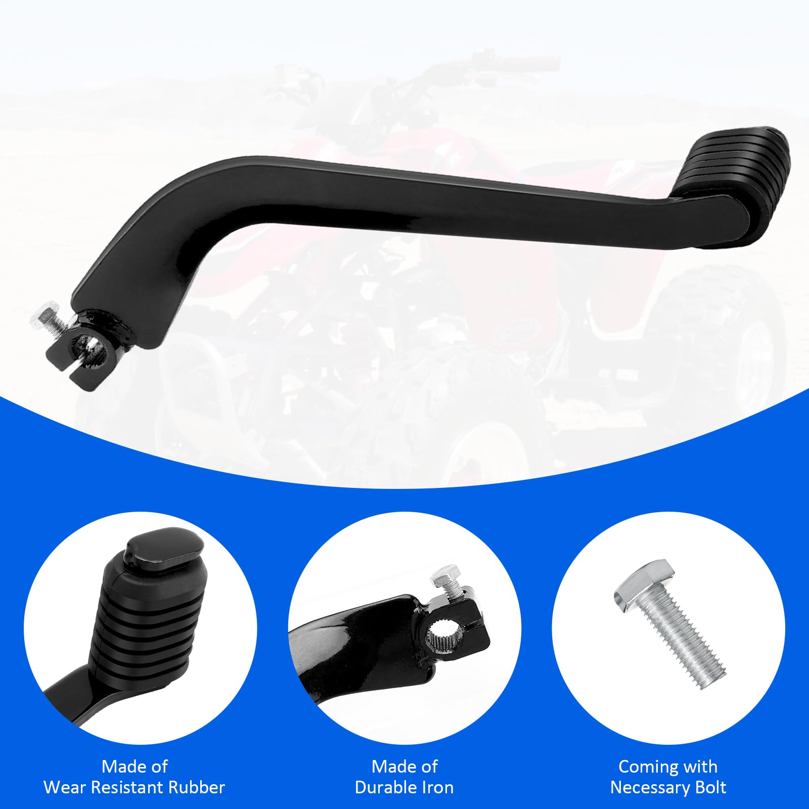 JAVIK Gear Shifter Shift Lever Pedal for Honda Foreman 400 Foreman 450 Recon 250 TRX250EX TRX250X 1995-2022 All Year, OEM# 24700