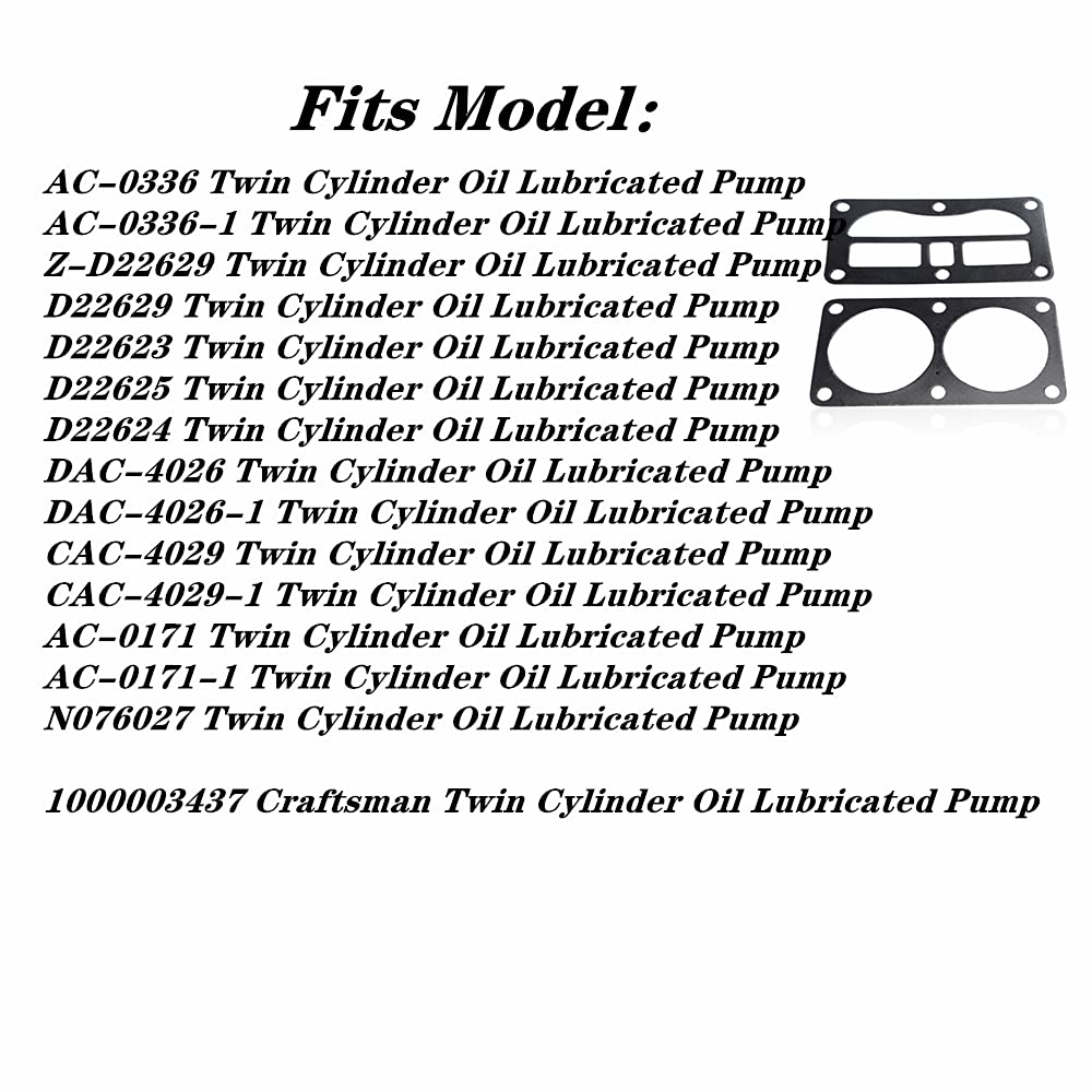 Huthbrother Valve Plate Head Gasket for Craftsman D-eVilbiss Air Compressor, Model Z-CAC-291-1, Compatible with 5140118-80/5140118