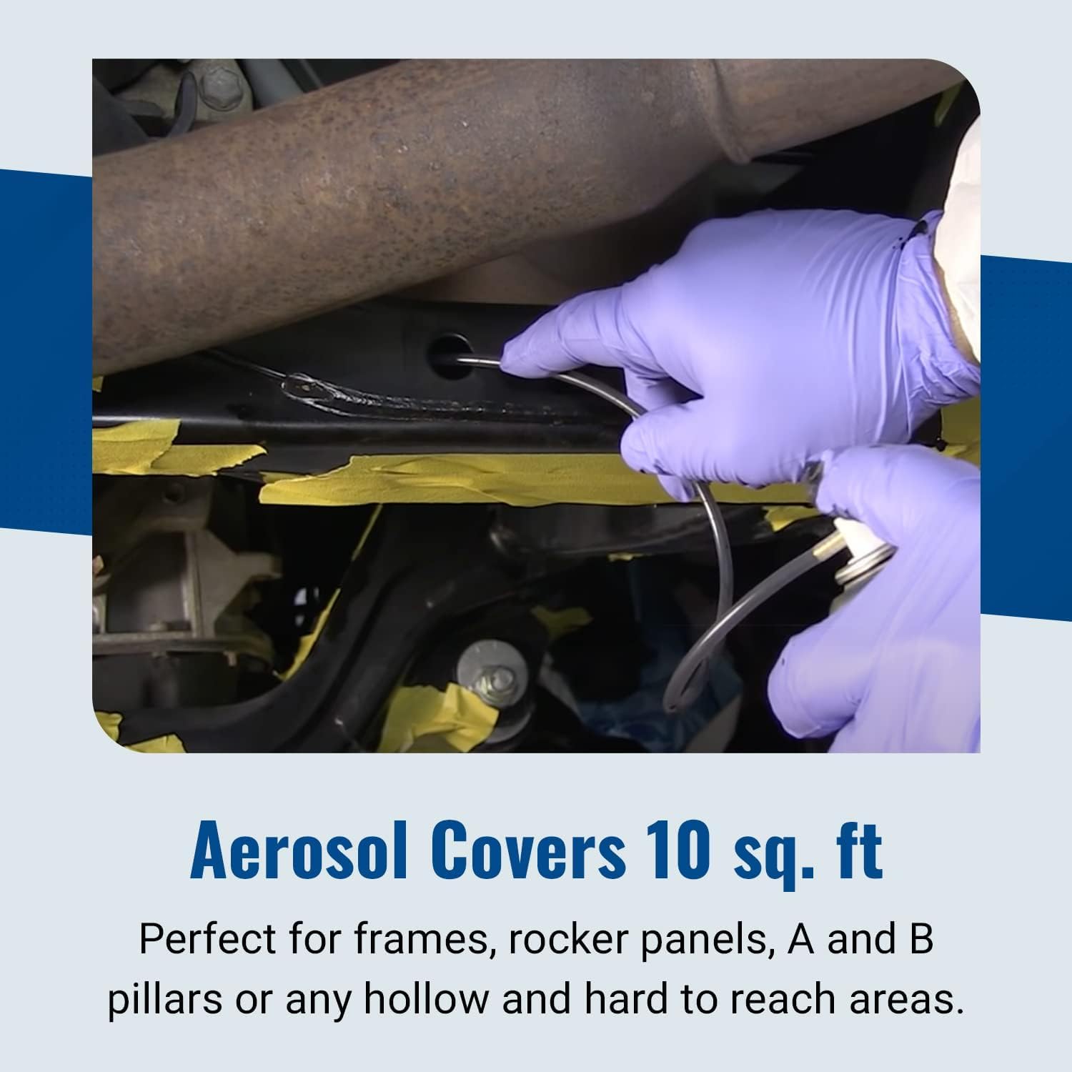 Eastwood Internal Frame Coating Plus Aerosol Spray, 16 Oz, Matte Black - Rust Remover & Prevention for Vehicles, Model 98092
