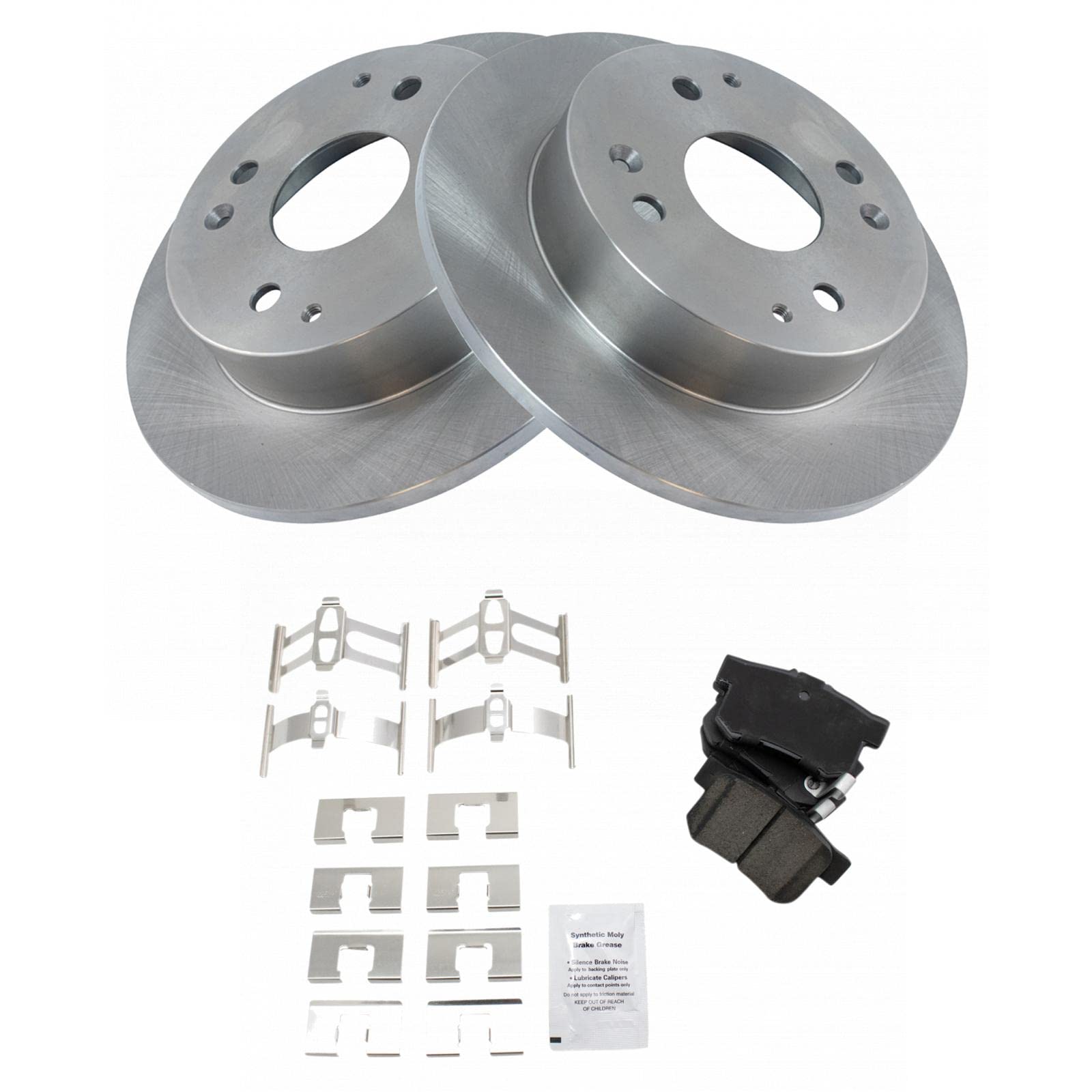 Trq Rear Brake Pad & Rotor Kit Brake Pads Brake Rotor Ceramic Compatible With 1997 Acura Cl 1991-1997 Honda Accord