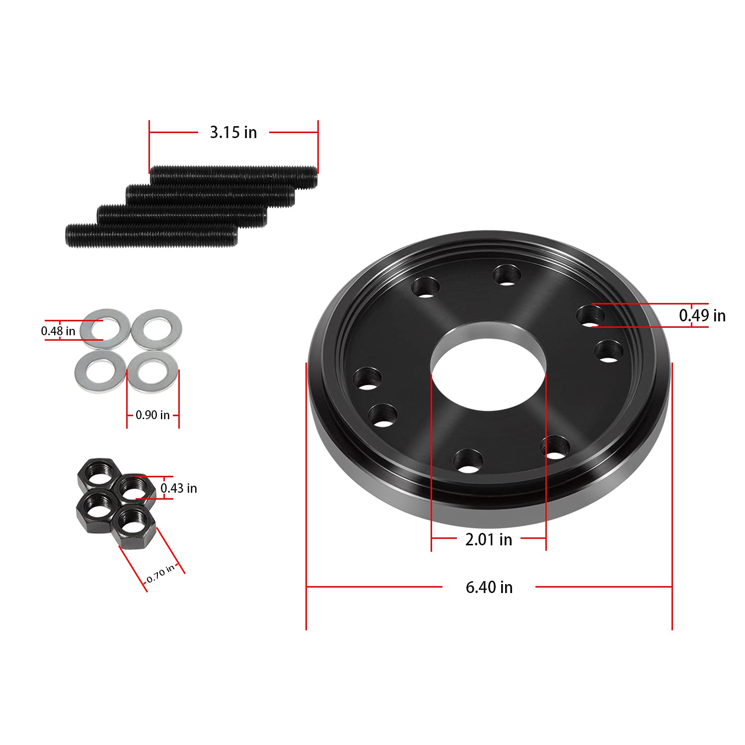 Danti Rear Main Crankshaft Seal & Wear Sleeve Installer ST-224C for Cummins 3.9L-9.0L, Size: 7.09 x 6.73