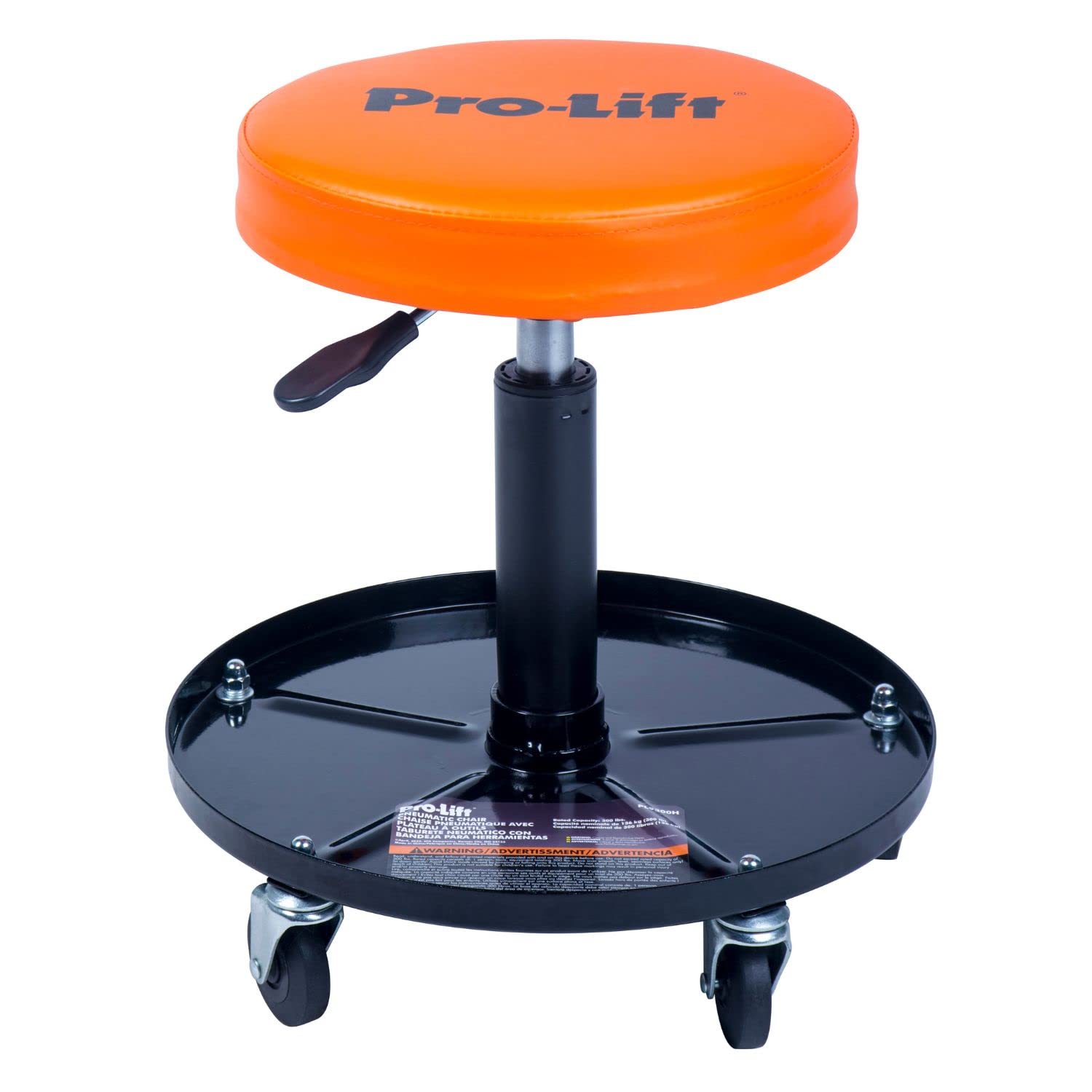 Pro-Lift Pl9300H Pneumatic Chair With 300 Lbs Capacity - Black/Orange