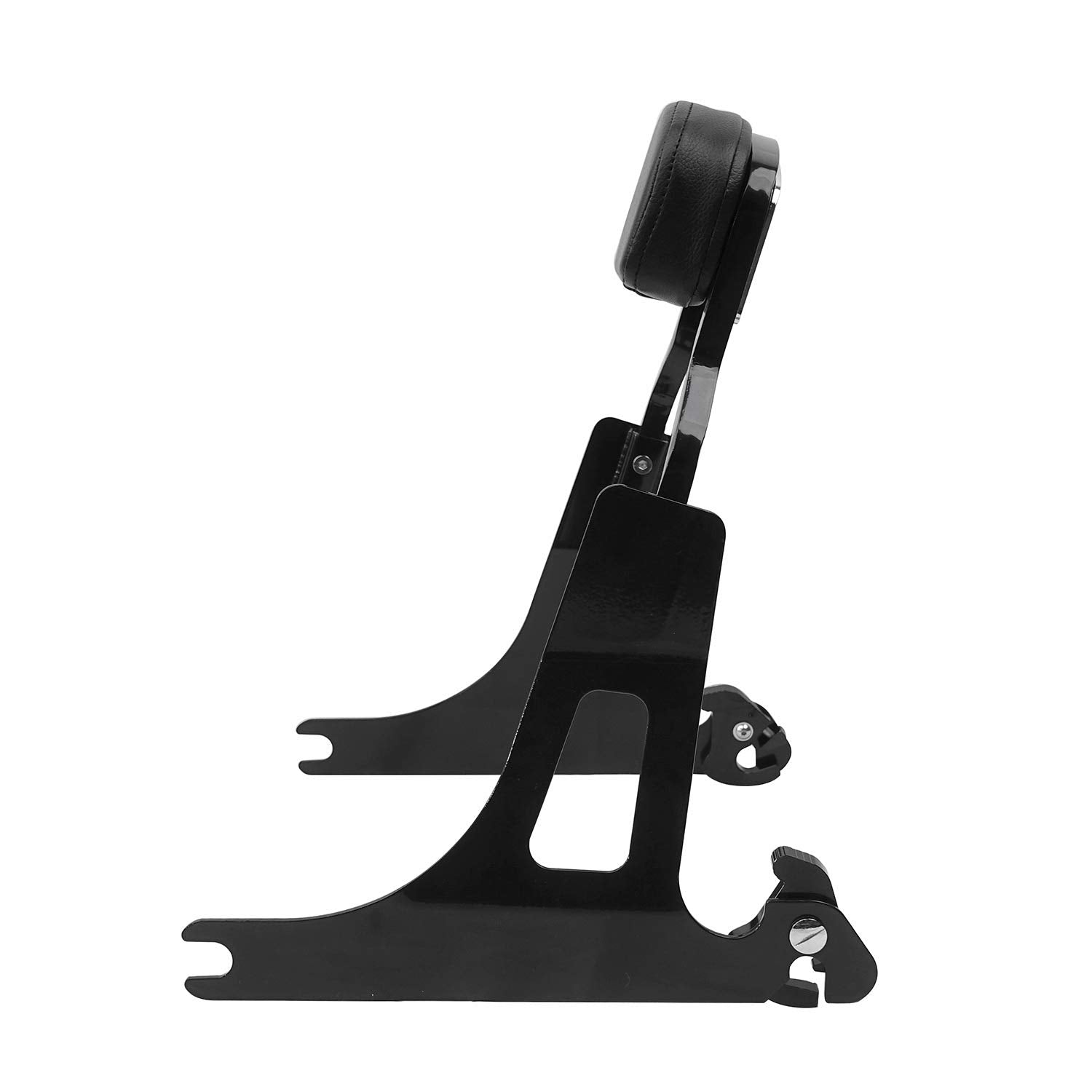 Detachable Backrest Sissy Bar For Harley 06-17 Dyna Street Bob Fxd Fxdb Fxdl Fxdls, Chopped Style, Gloss Black Finished