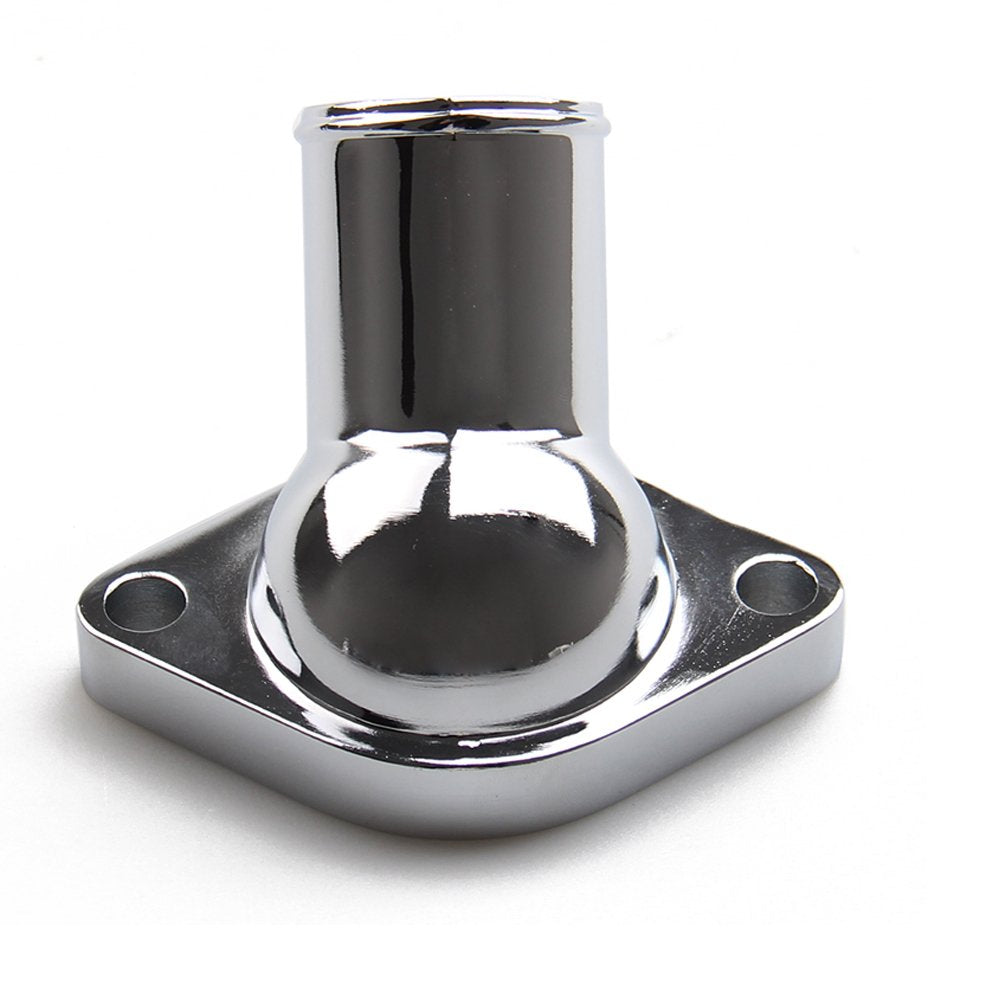 CarBole 50 Degree Chrome Plated Water Neck Thermostat Housing for Chevy Small & Big Block (WTN1006)