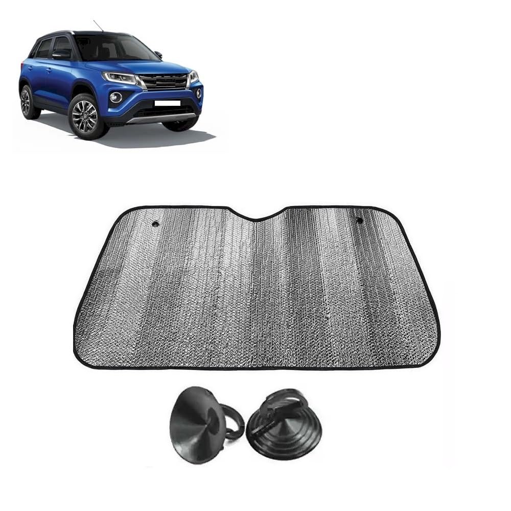Car Windshield Sun Shade UV Rays Protector Silver Sunshade Solar Reflective Suitable for Urban Cruiser