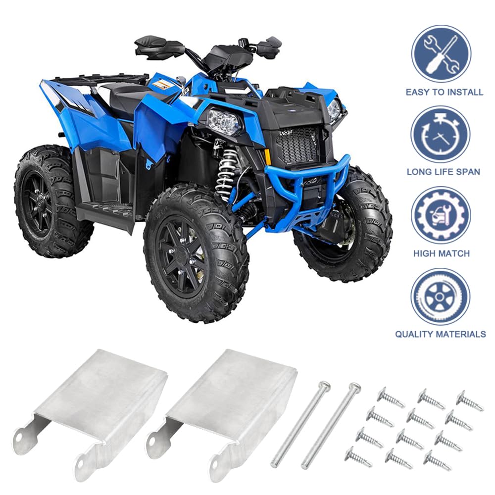 COOL STAR Front Storage Lid Hinge Kit for Polaris Sportsman 450/570/850 (2015-2017) - Aluminum Bracket with Bolts and Screws