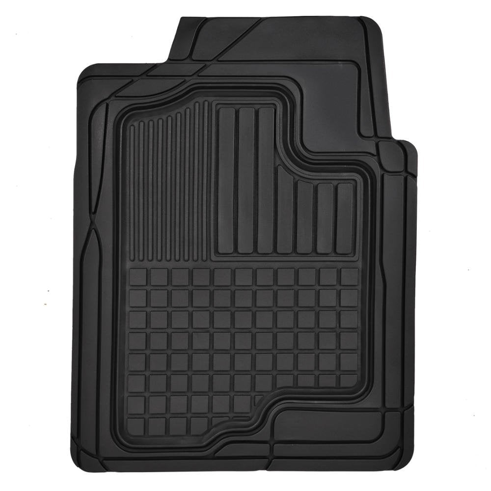 Motor Trend Premium All Weather Rubber Floor Mats for Cars SUV Trucks, Heavy Duty Universal Fit Trim to Fit Protection Floor Lin