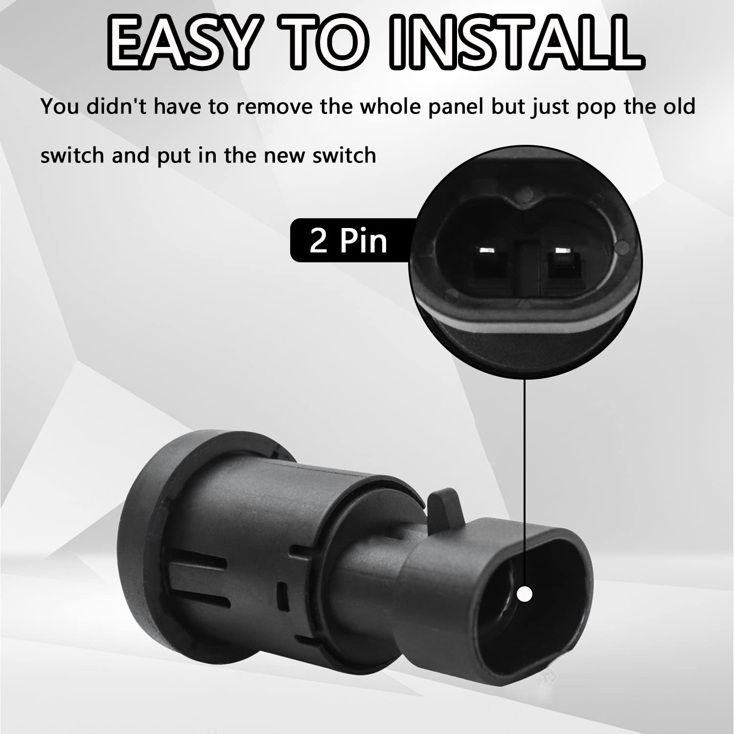 Rear Liftgate Window Glass Release Switch Button Compatible with 2007-2014 Chevy Tahoe Suburban Cadillac Escalade GMC Yukon Repl
