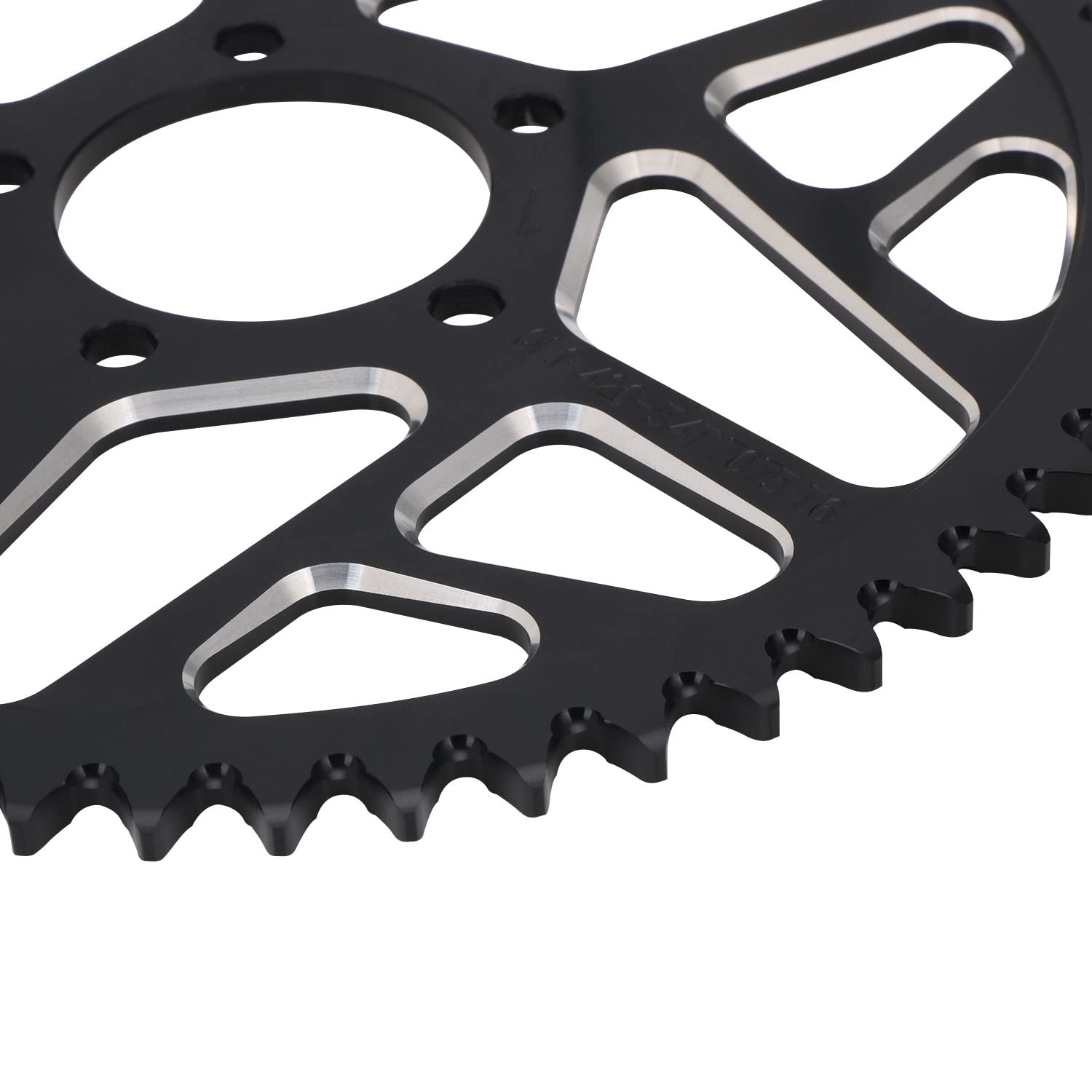 Baouff Sprocket For Surron,54T Chain Sprocket For Electric Dirt Bike Sur Ron Light Bee S/Light Bee X/X160/X260/Talaria Sting Mx3