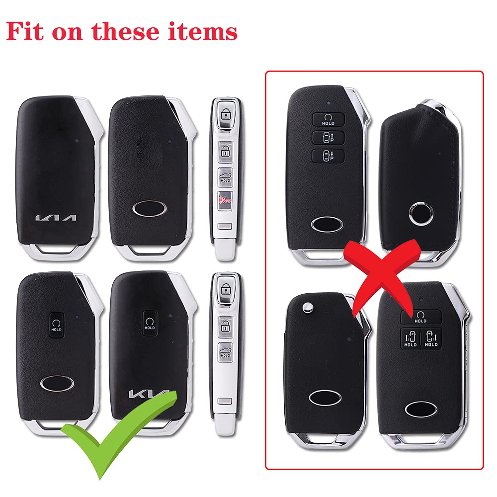 Horande Remote Soft Tpu Key Fob Cover Case Fit For 2020 2021 2022 Kia Ceed Cerato Forte Niro Seltos Sx Turbo Sorento Soul Tellur