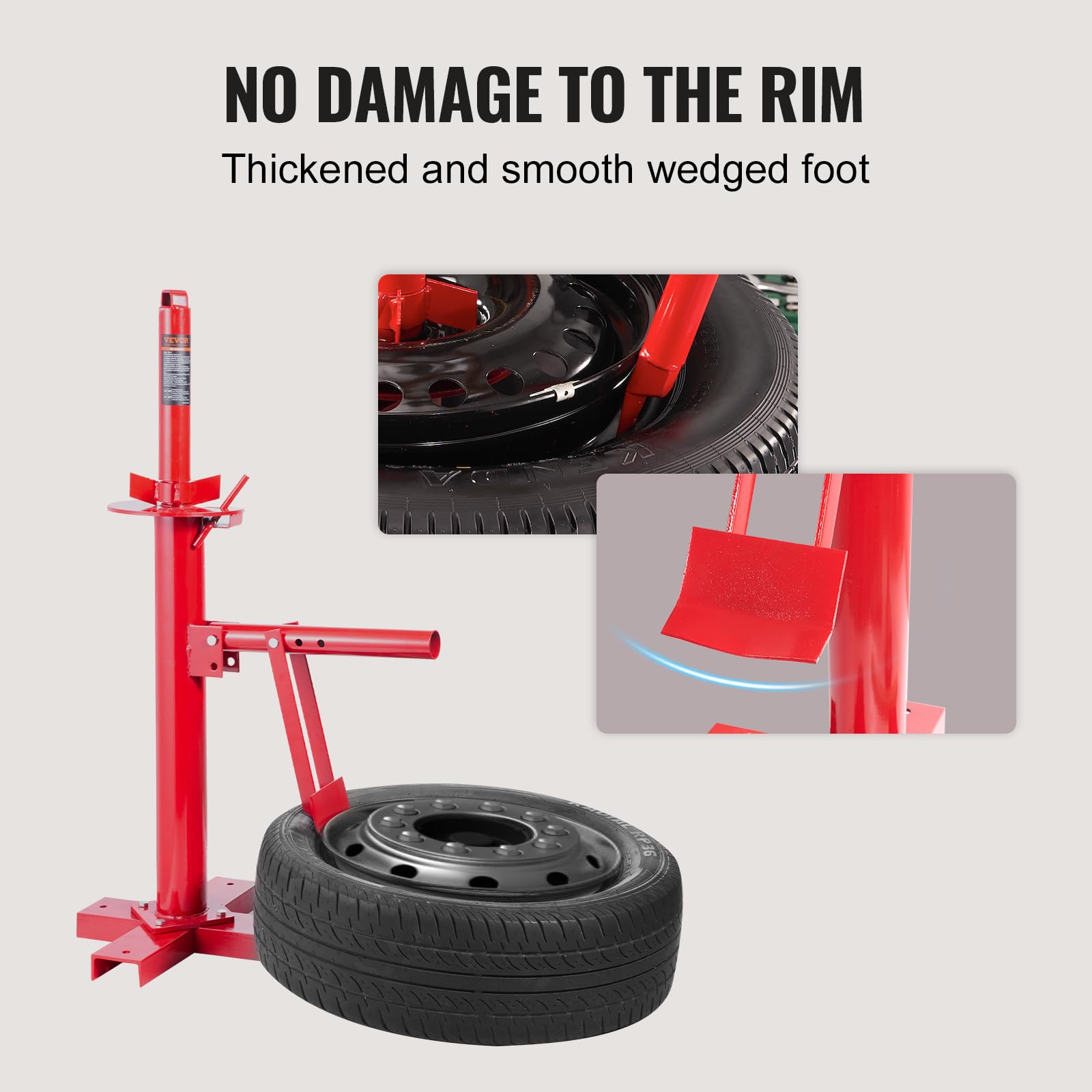 VEVOR Manual Tire Changer, Portable Hand Bead Breaker Mounting Tool for 8-16 Tires, Compatible with Car Truck Trailer, Tire