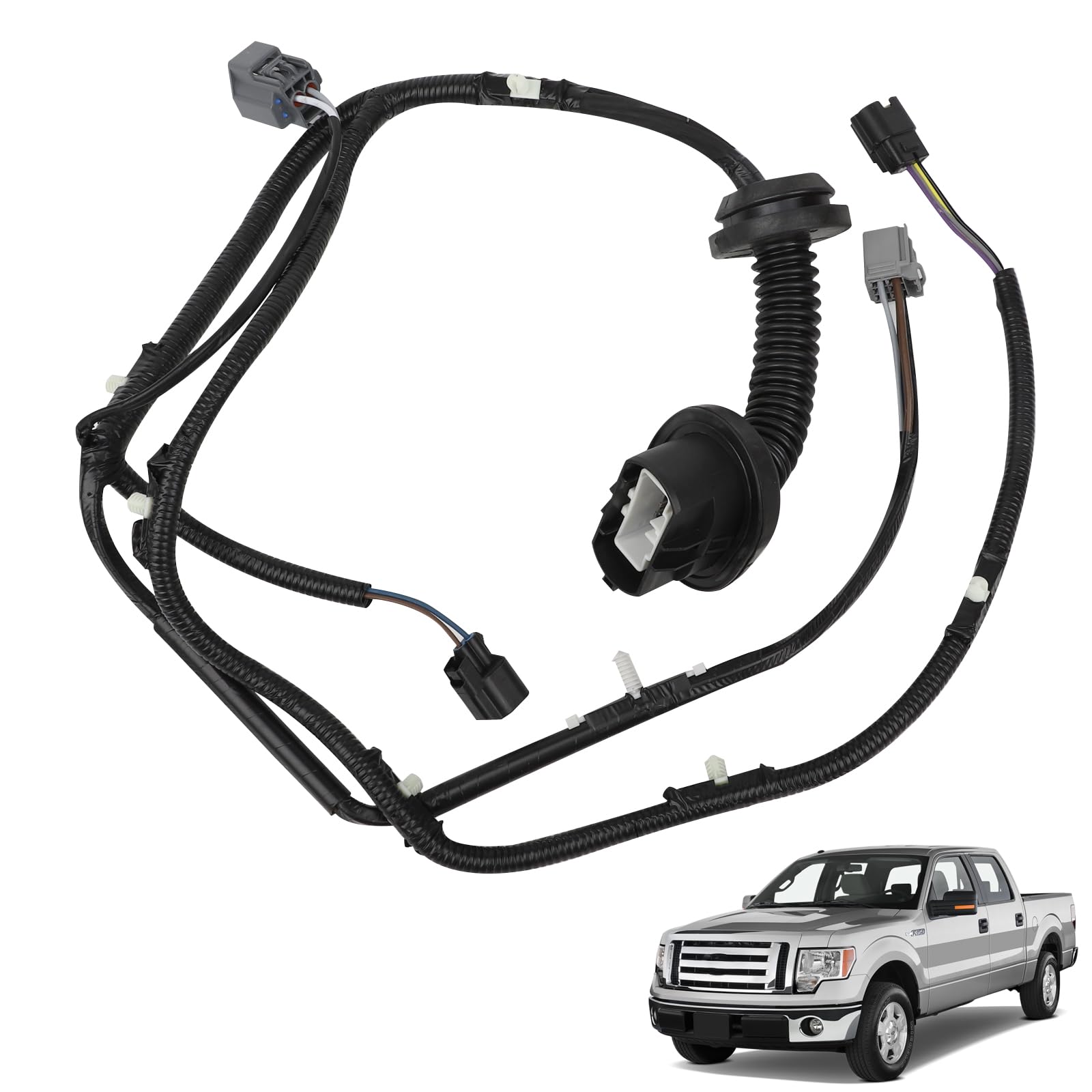 Rear Left Door Jumper Wire Assembly Compatible with 2009-2014 Ford F150 Crew Cab Driver Side Door Jumper Harness Replace for 9L3