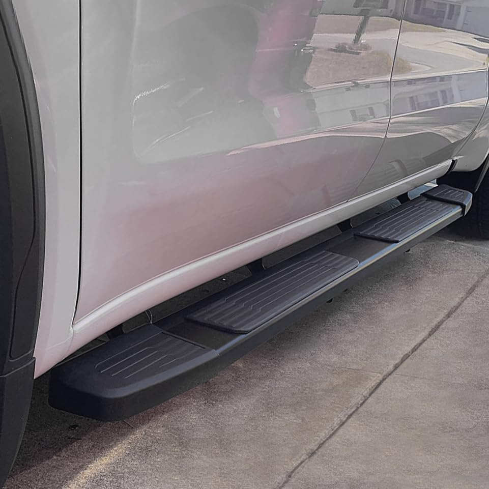 Comnova 6 Inch Running Boards Compatible With 19-25 Chevy Silverado 1500 Crew Cab, 20-25 Silverado/Sierra 2500Hd 3500Hd Crew Cab