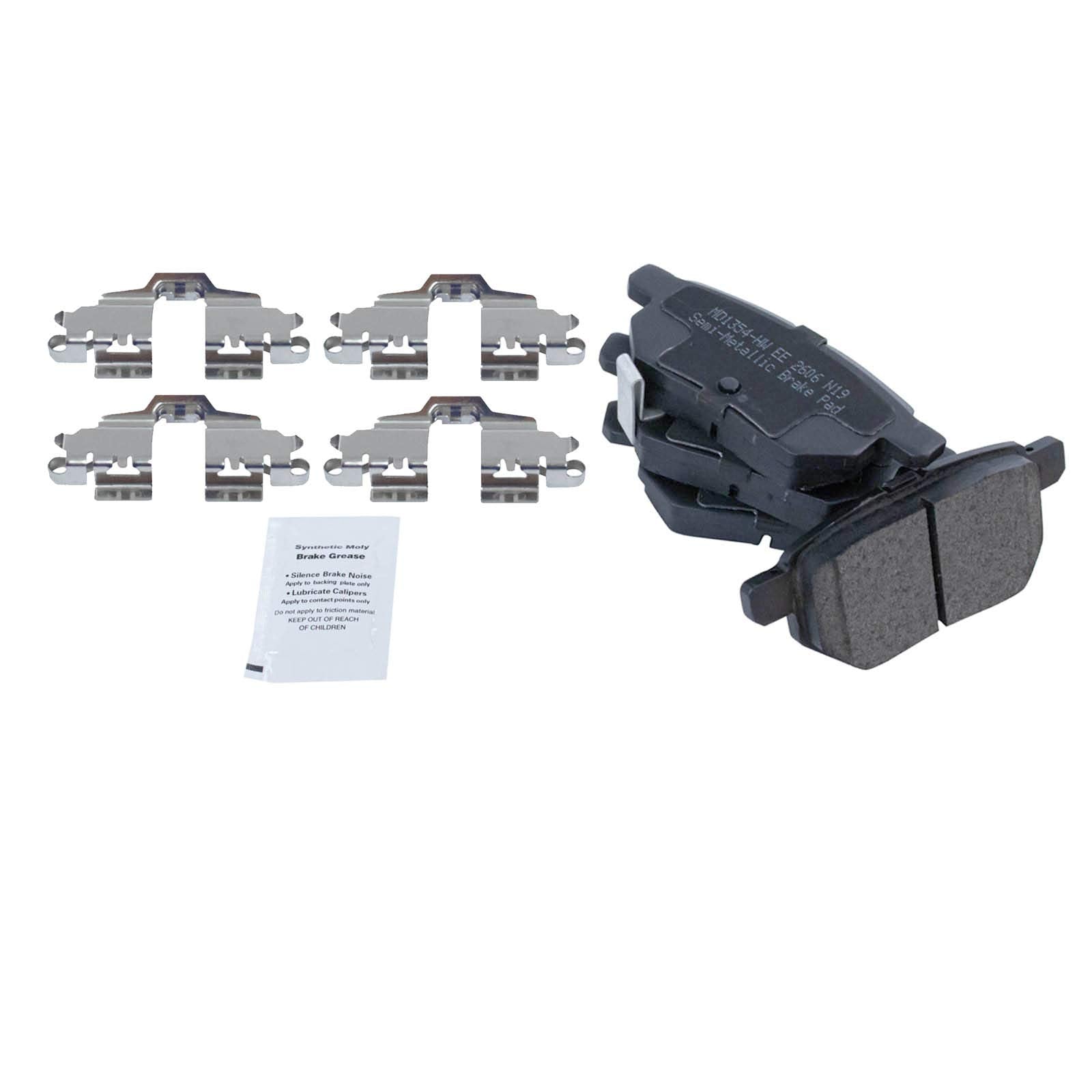 Trq Rear Metallic Disc Brake Pads Set & 2 Rotors Kit For Vibe Matrix 1.8 Corolla Xrs