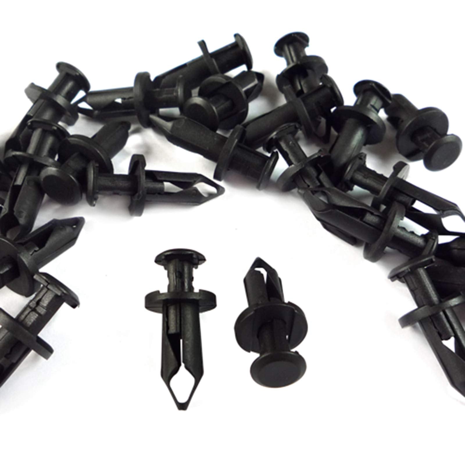 Woodzdon Pack of 100 Replacement for Can Am 293150089 ATV UTV Fit 8mm 5/16 inch Hole Fender Rivet Plastic Clip Push Pin Splash G