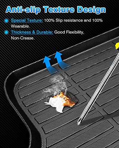 Cartist Cargo Liner Custom Fit For Hr-V Hrv 2016-2022 Fwd Models All Weather Trunk Mat High Side Waterproof Black Tpe