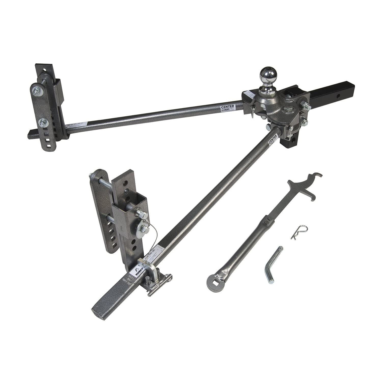 Husky Liners 32216 Center Line Ts With Spring Bars - 400 Lb. To 600 Lb. Tongue Weight Capacity (2-5/16 Ball) For Trailer