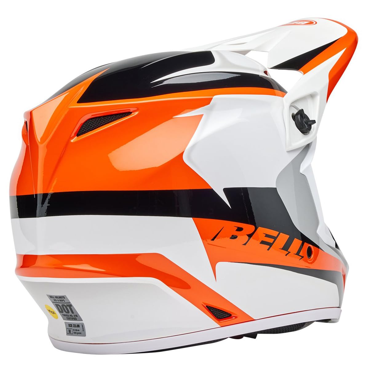 Bell Mx-9 Mips Dirt Helmet (Gloss Rift Orange/White - Medium)