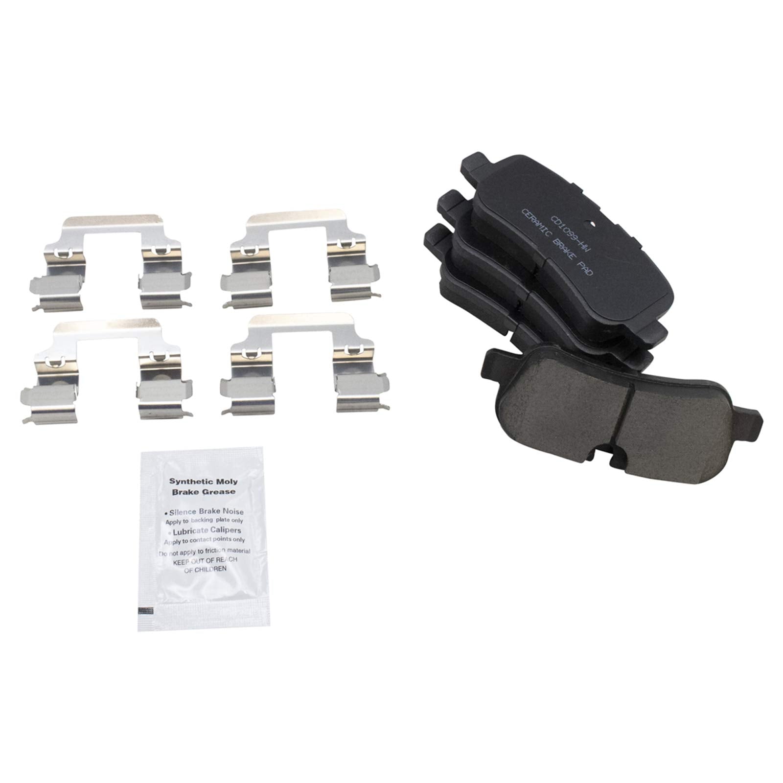 Trq Rear Brake Pad & Rotor Kit Brake Pads Brake Rotor Ceramic Vented Premium G-Coated Compatible With 2005-2009 Land Rover Lr3 2