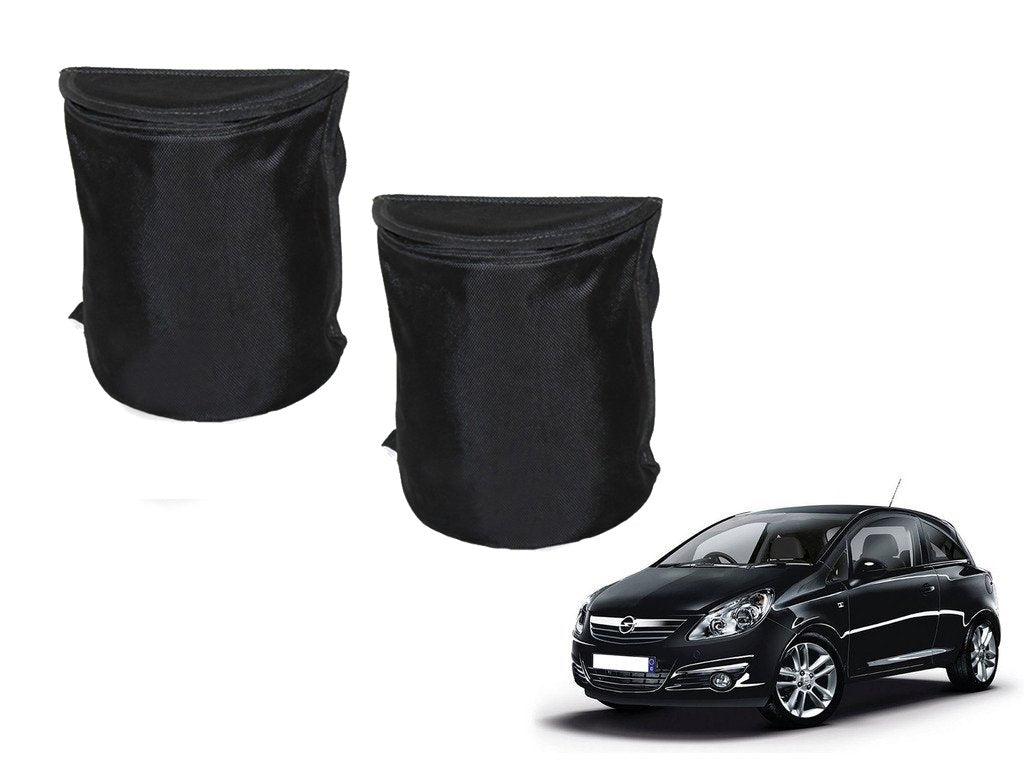 Kozdiko Semi Cylindrical Car Dustbin Set of 2 Pcs for Opel Corsa