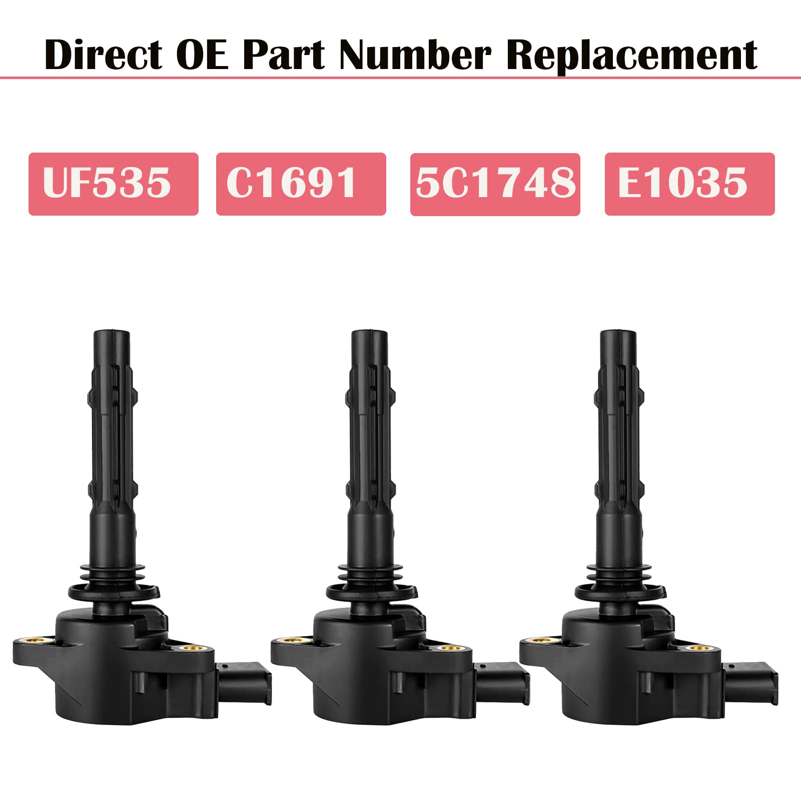 LCWRGS Ignition Coil Pack Set of 6 for Mercedes Benz V6 3.5L Models UF535
