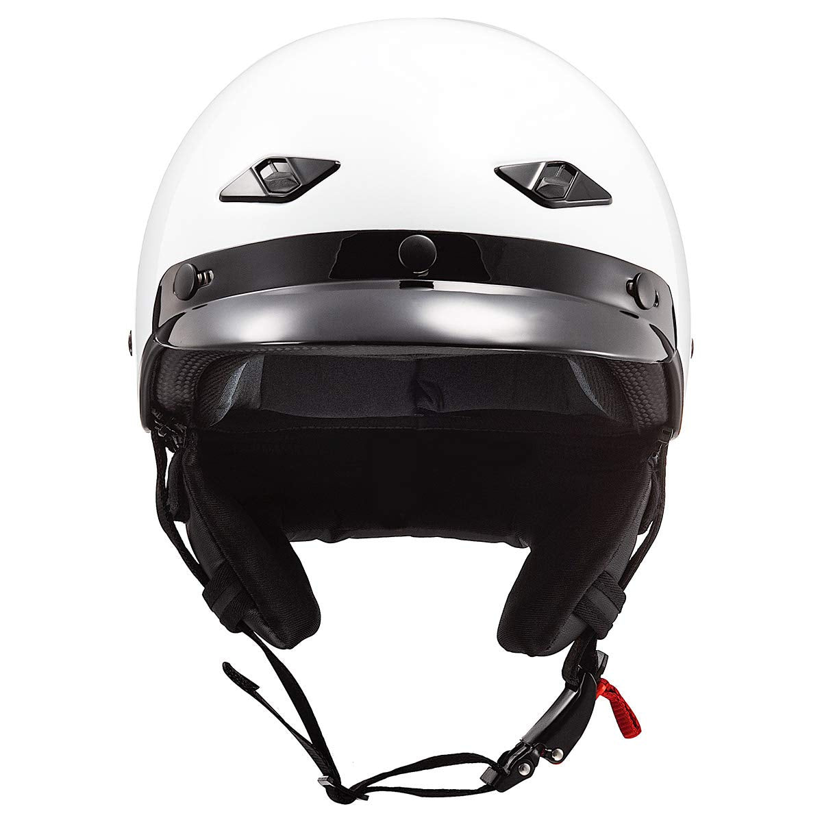 Ls2 Helmets Bagger Motorcycle Half Helmet (Gloss White - 2X-Large)
