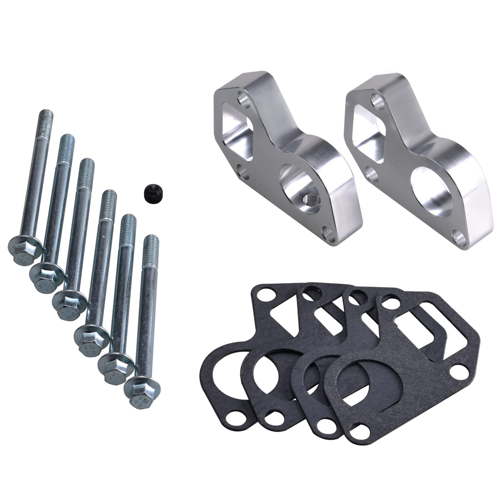 Cnraqr Ls Water Pump Spacers Kit Adapter Swap Kit Compatible With Camaro Lq4 Ls1 5.3L Lsx Lq9 Ls6 L33 Ls2 Engine Series