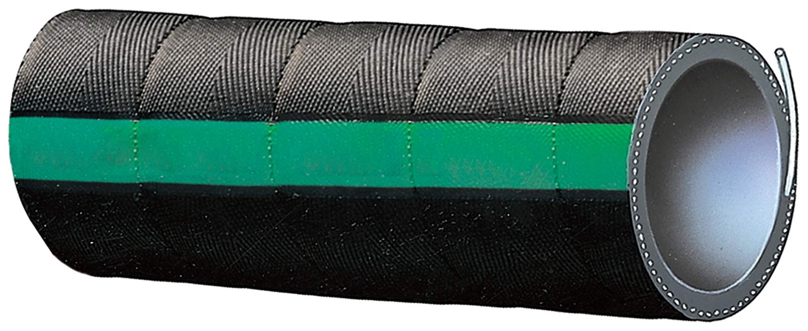 Gates 28324 Green Stripe Wire Inserted Straight Coolant Hose-10' Length, Inner Diameter 1 1/2'
