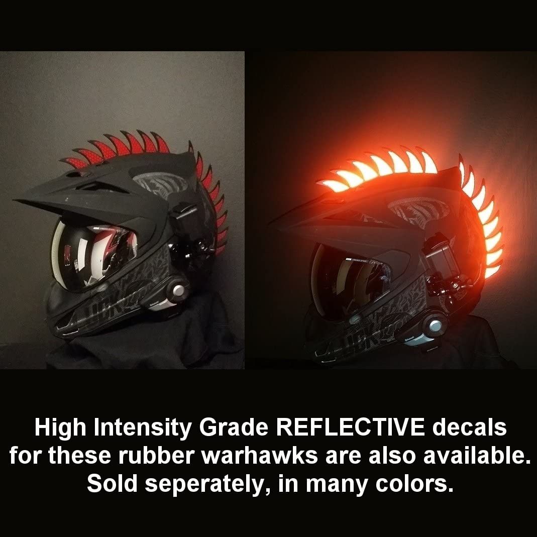 customTAYLOR33 Warhawk/Mohawk Rubber Saw Blade Helmet Accessory - Black, Fits Standard Helmets