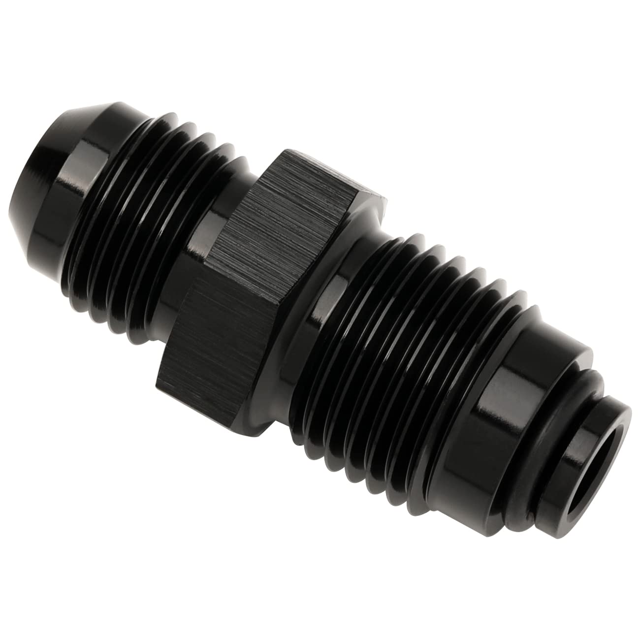 Podavelle 6An Male Flare To M16X1.5 O Ring Seal Power Steering Adapter Fitting Connector Aluminum Black