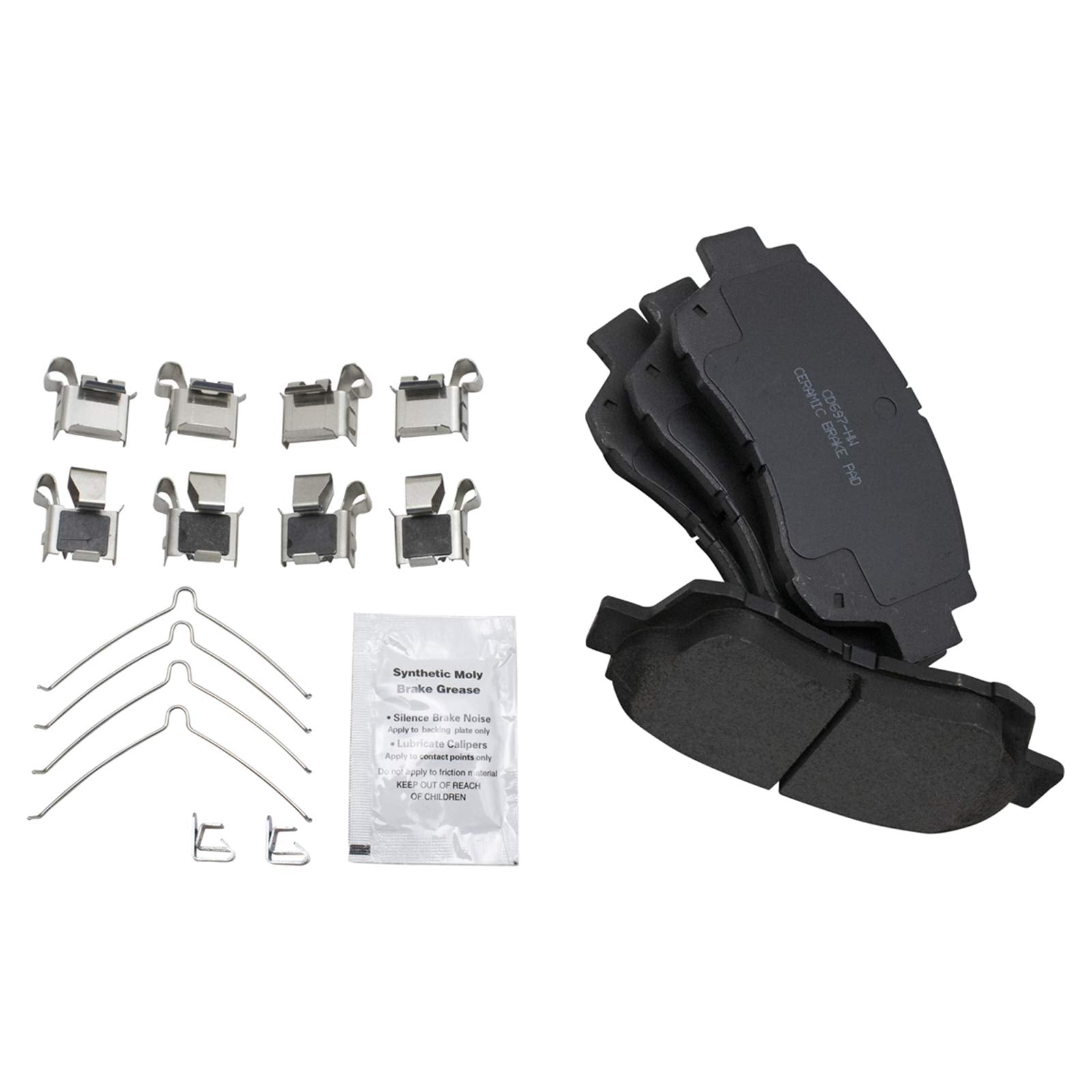Trq Front Brake Pad & Rotor Kit Brake Pads Brake Rotor Ceramic Premium G-Coated Compatible With 1995-1997 Toyota Avalon 1996-200