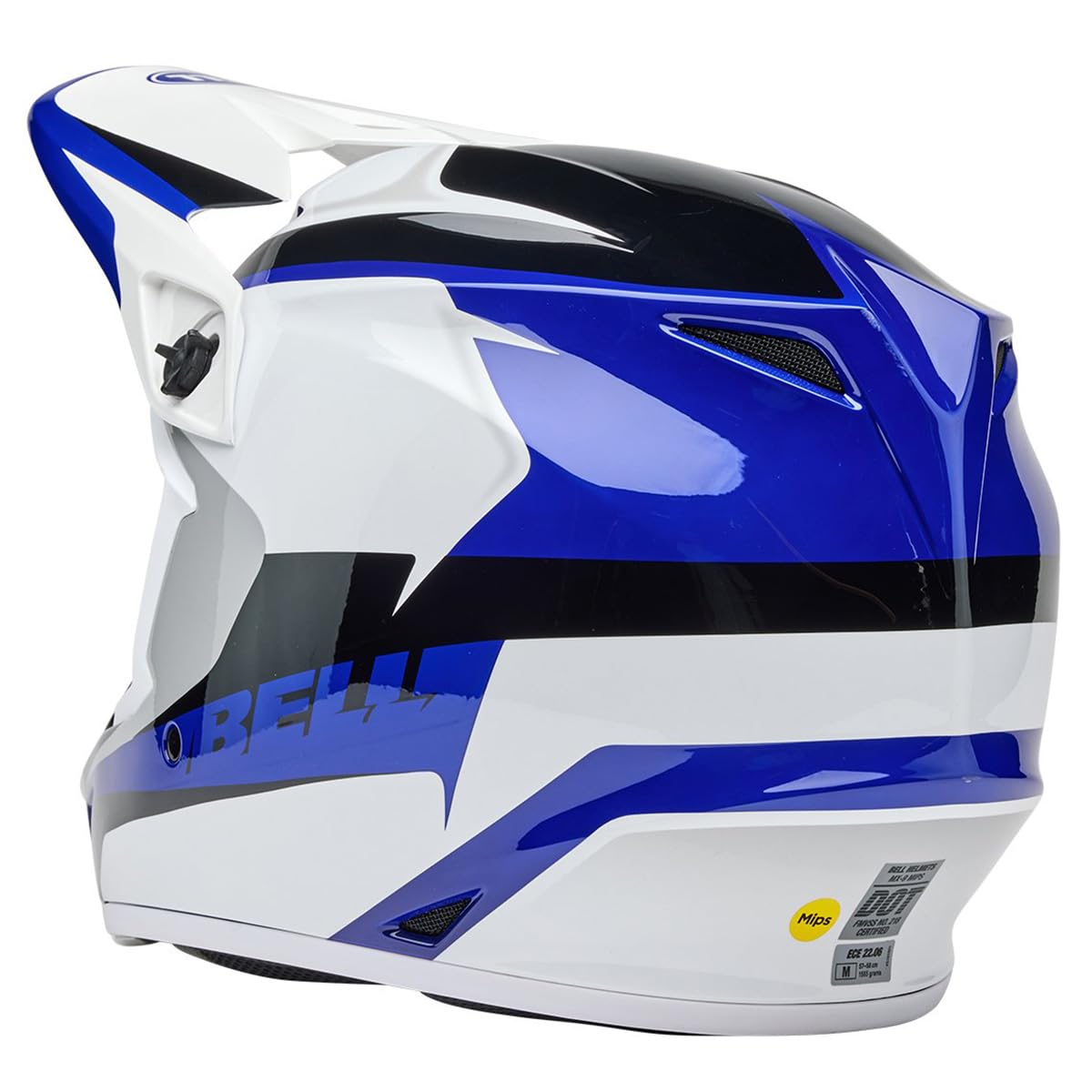Bell Mx-9 Mips Dirt Helmet (Gloss Rift Blue/White - X-Large)