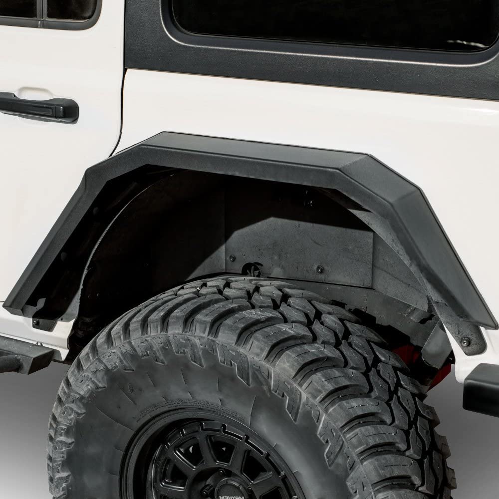 Body Armor Rear Fender Flares Compatible With 2018-2021 Wrangler Jl