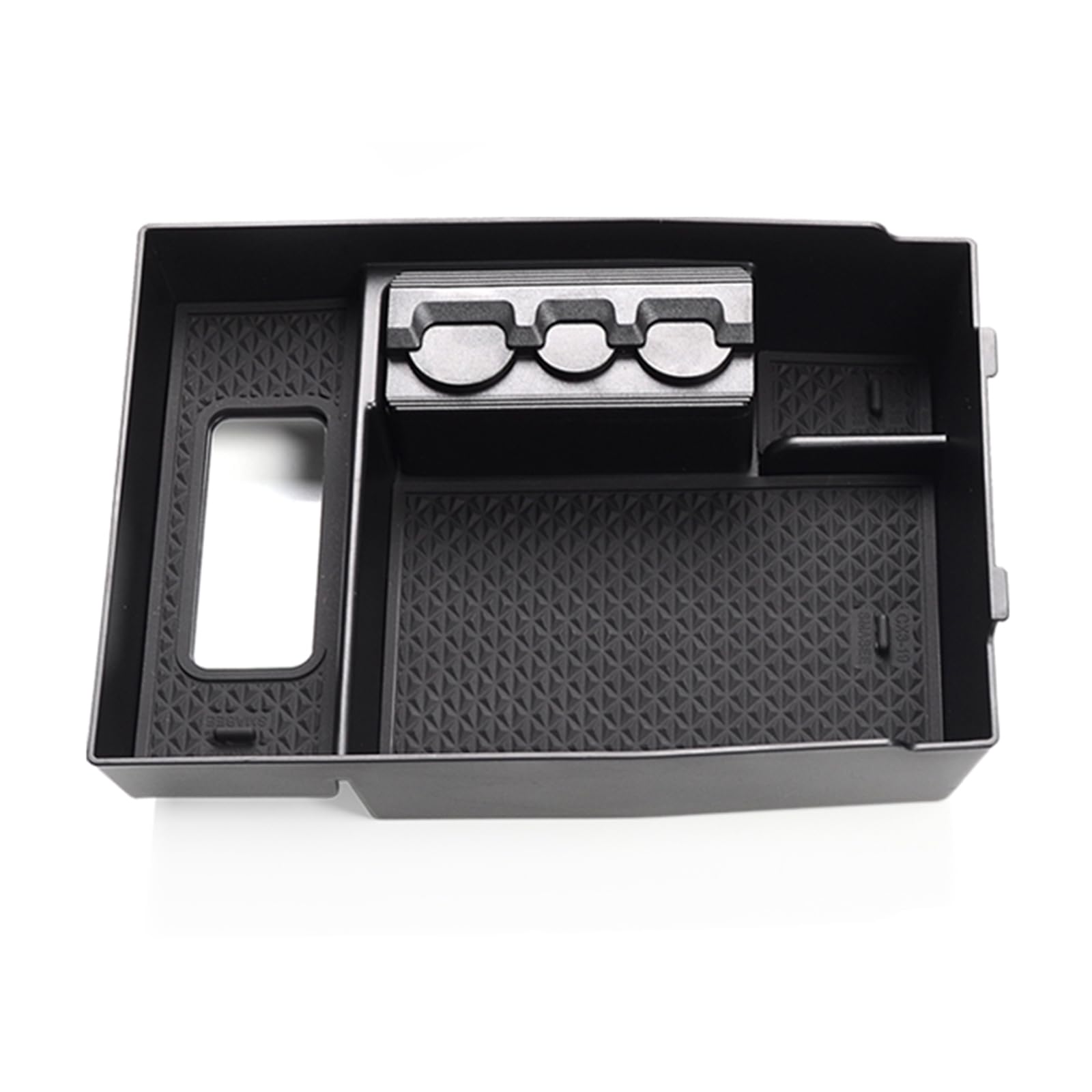 smabee Center Console Organizer for Mazda CX-8 CX-9, ABS Storage Box Insert, Black, 2016-2024 Model