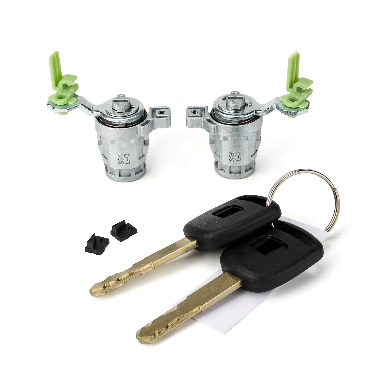 Lock Cylinder W/2 Keys Left & Right Compatible With Honda 1998-2002 Accord, 2001-2005 Civic, 1999-2004 Odyssey, 2000-2009 S2000,