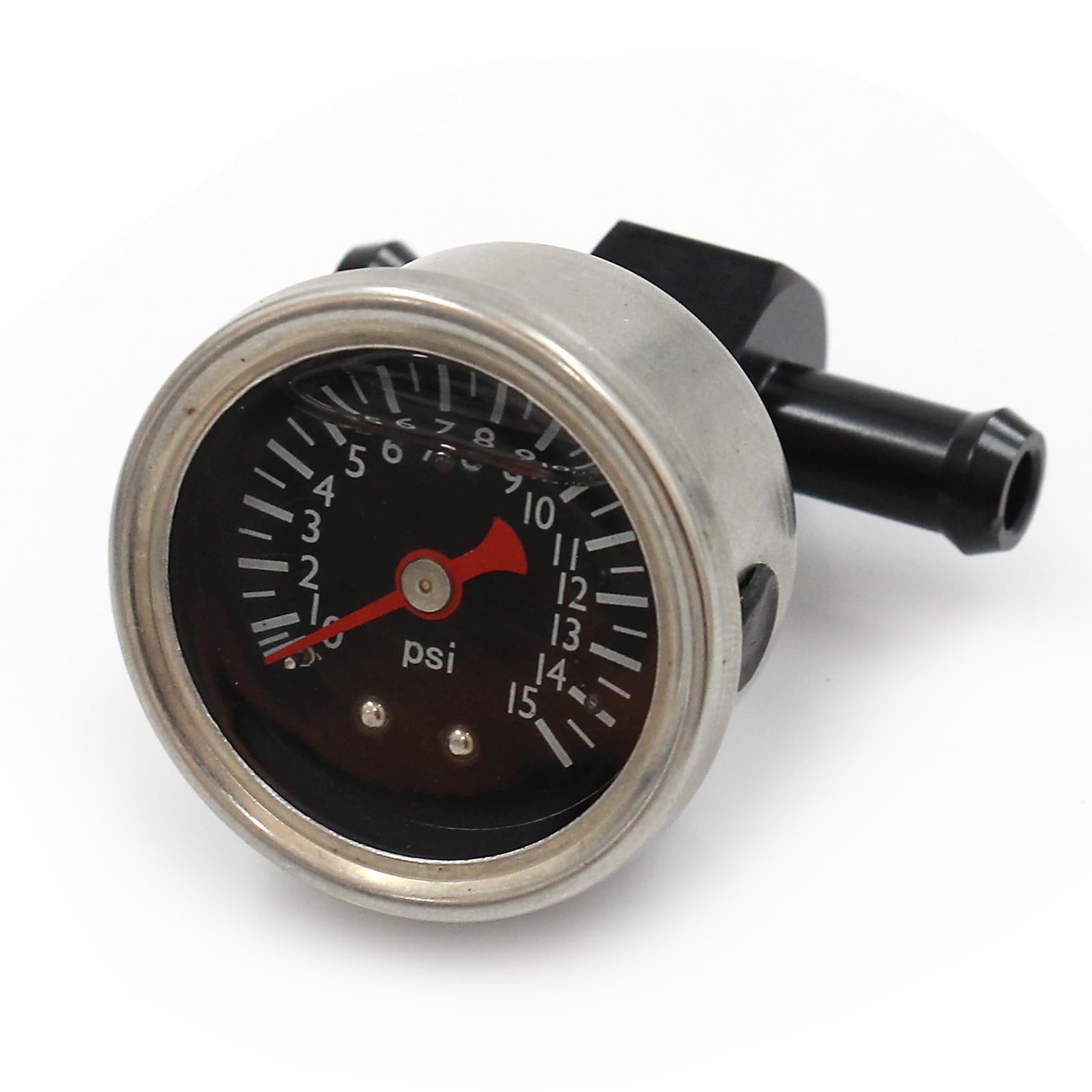 LVOUP Manual Adjustable 1-5 PSI Fuel Pressure Regulator Carburetor Carb Fuel Pump Kit with 0-15 PSI Pressure Gauge and Fuel Bloc
