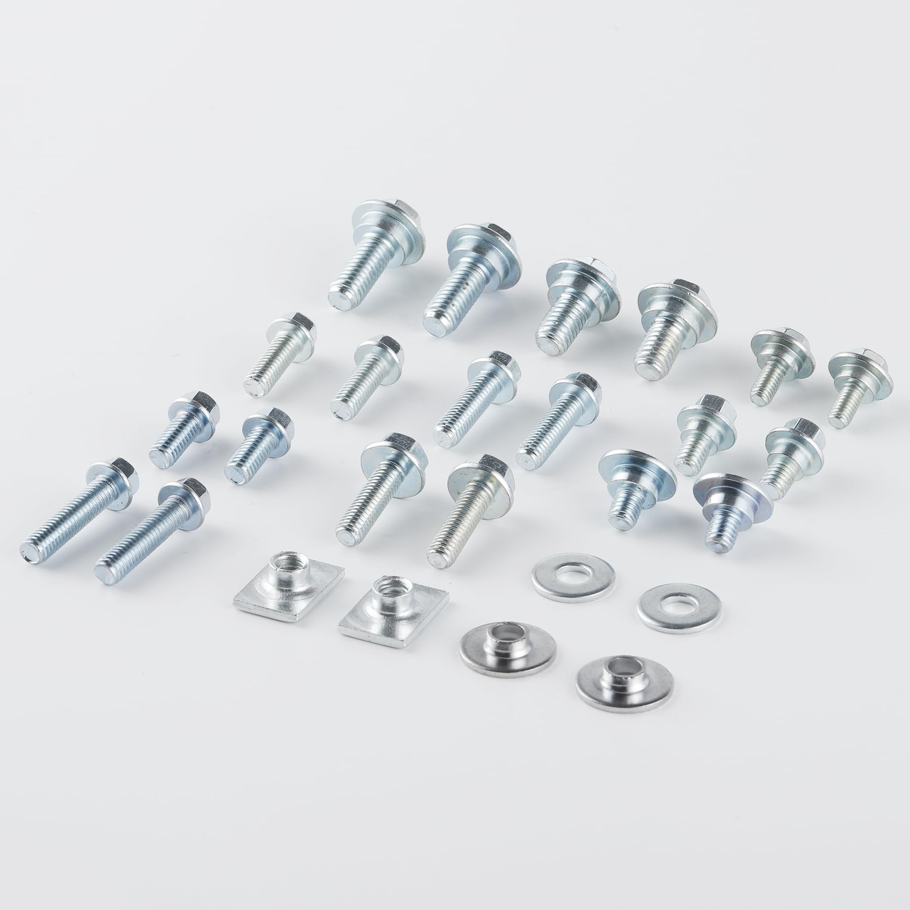 LivTee 70PCS Motorcycle Body Bolt Mounting Kits, for Plastics Seat Fenders Shrouds Fasteners Compatible with CR85 CR125 CR250 CR