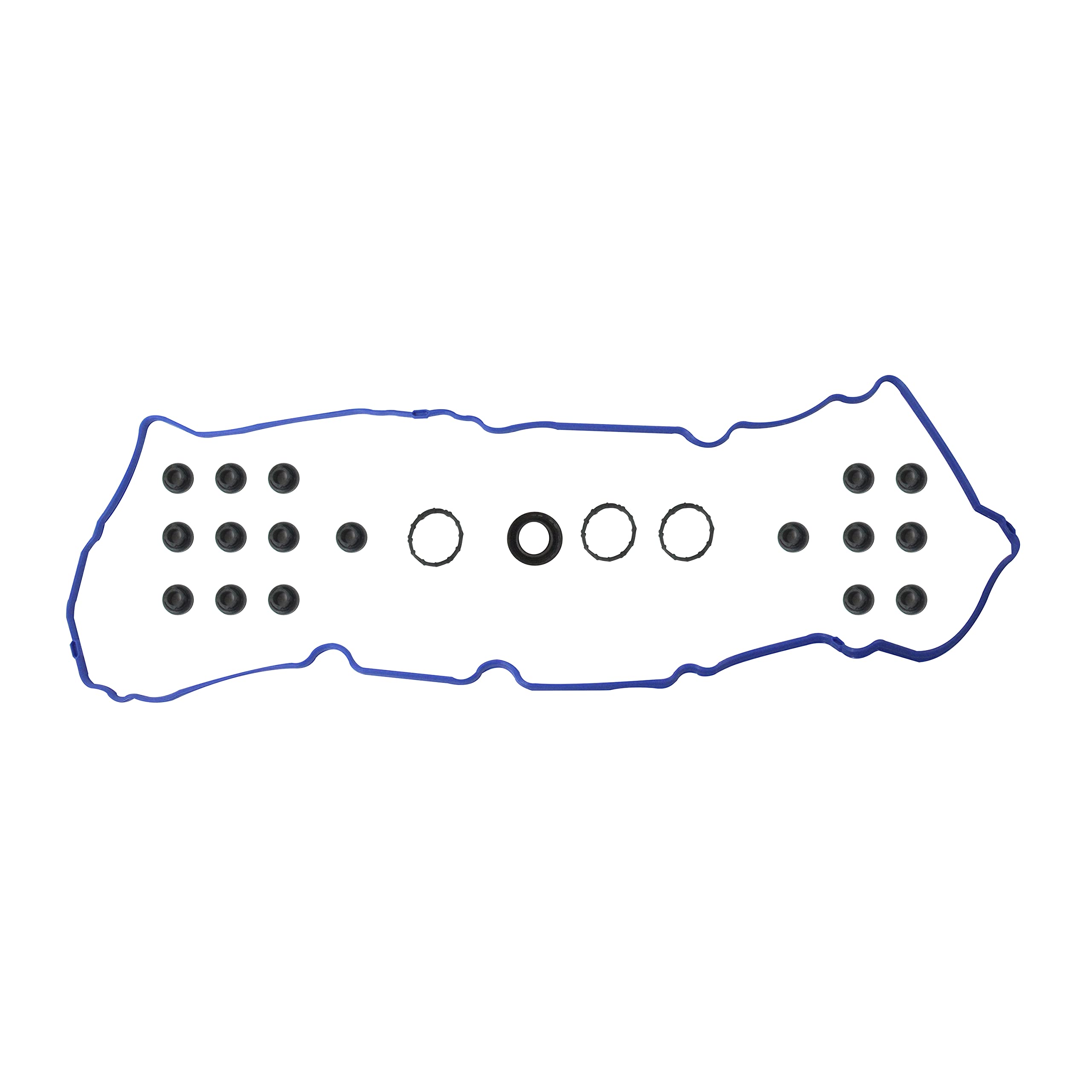 DNJ VC4212G Valve Cover Gasket with Grommets for 09-12 Ford, Mazda, Mercury Escape, Fusion, Tribute, Mariner, Milan 3.0L V6 DOHC