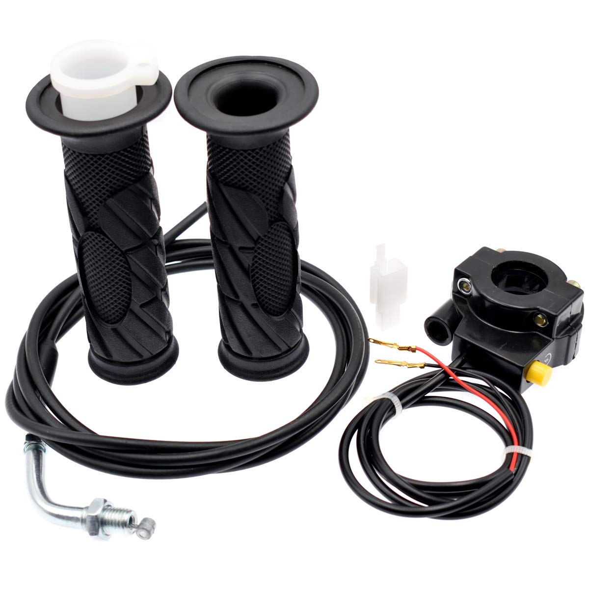 Royitay 7/8 Inch 22Mm Twist Throttle Accelerator Handle Grips And 75'' Long Throttle Cable With On Off Switch Set For 33Cc 43Cc 
