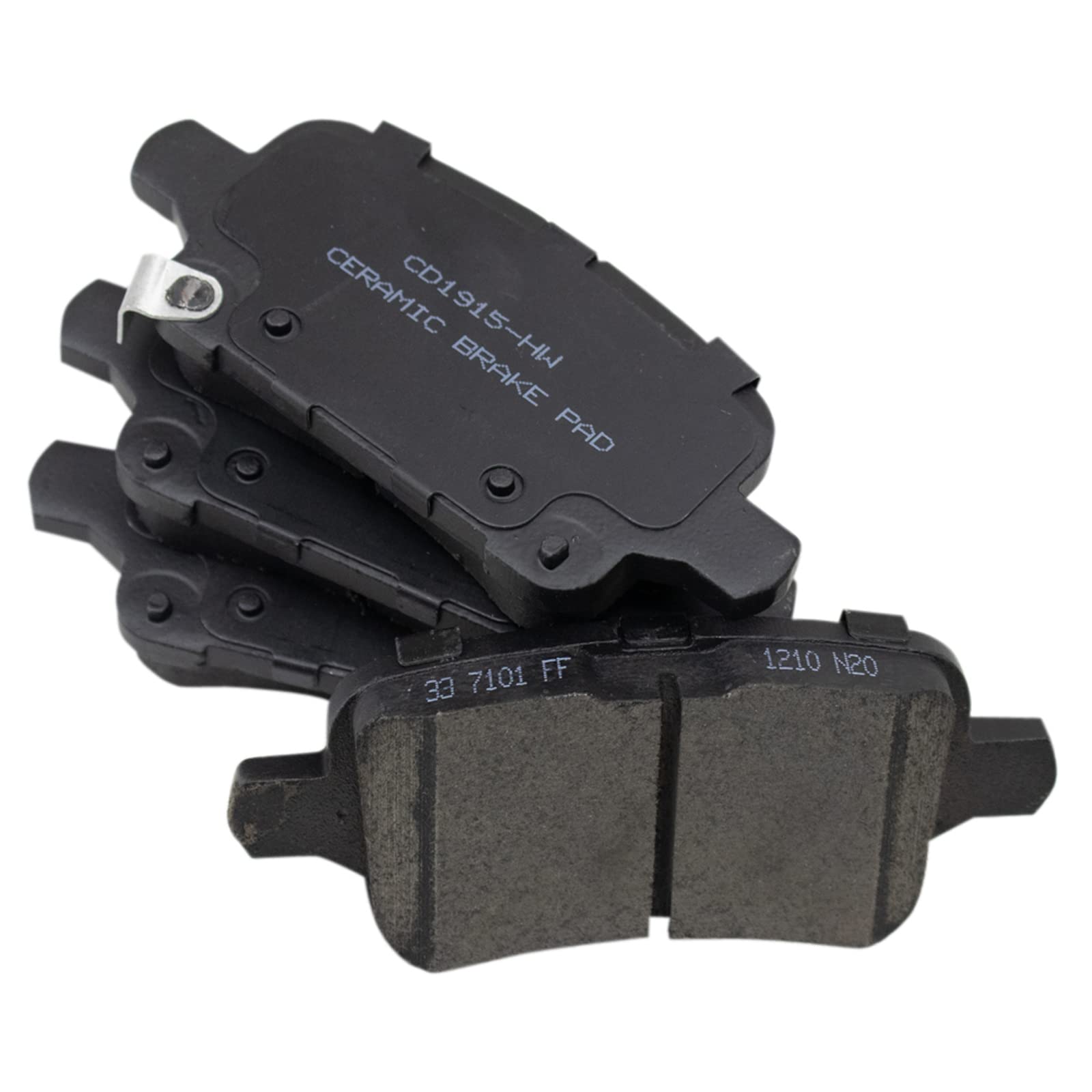 TRQ Rear Brake Pads Ceramic Compatible with 2017-2019 Buick LaCrosse 2018-2019 Regal Sportback Regal TourX 2018-2022 Chevrolet E