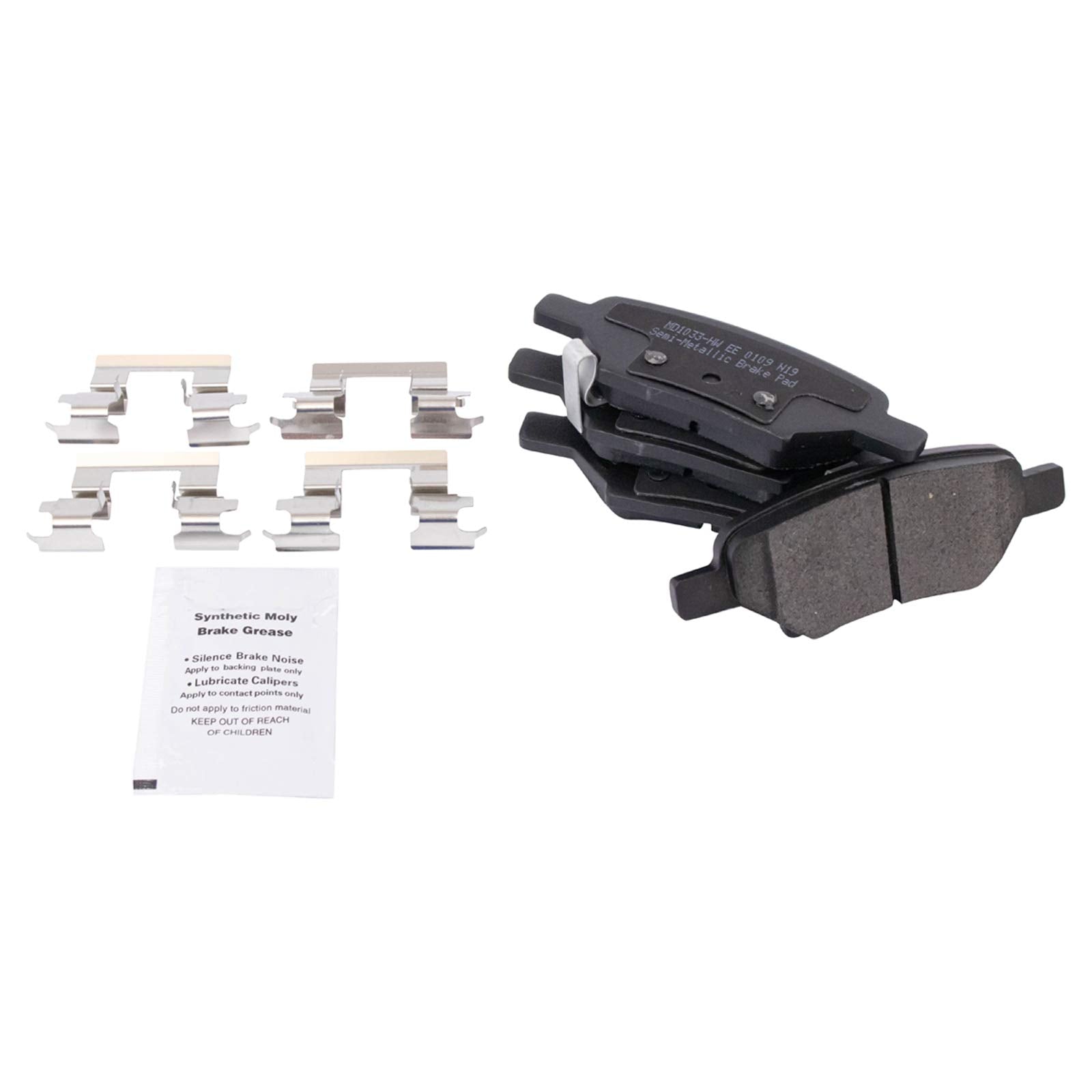 Trq Rear Posi Metallic Disc Brake Pad & Rotor Kit For Chevy Pontiac Saturn