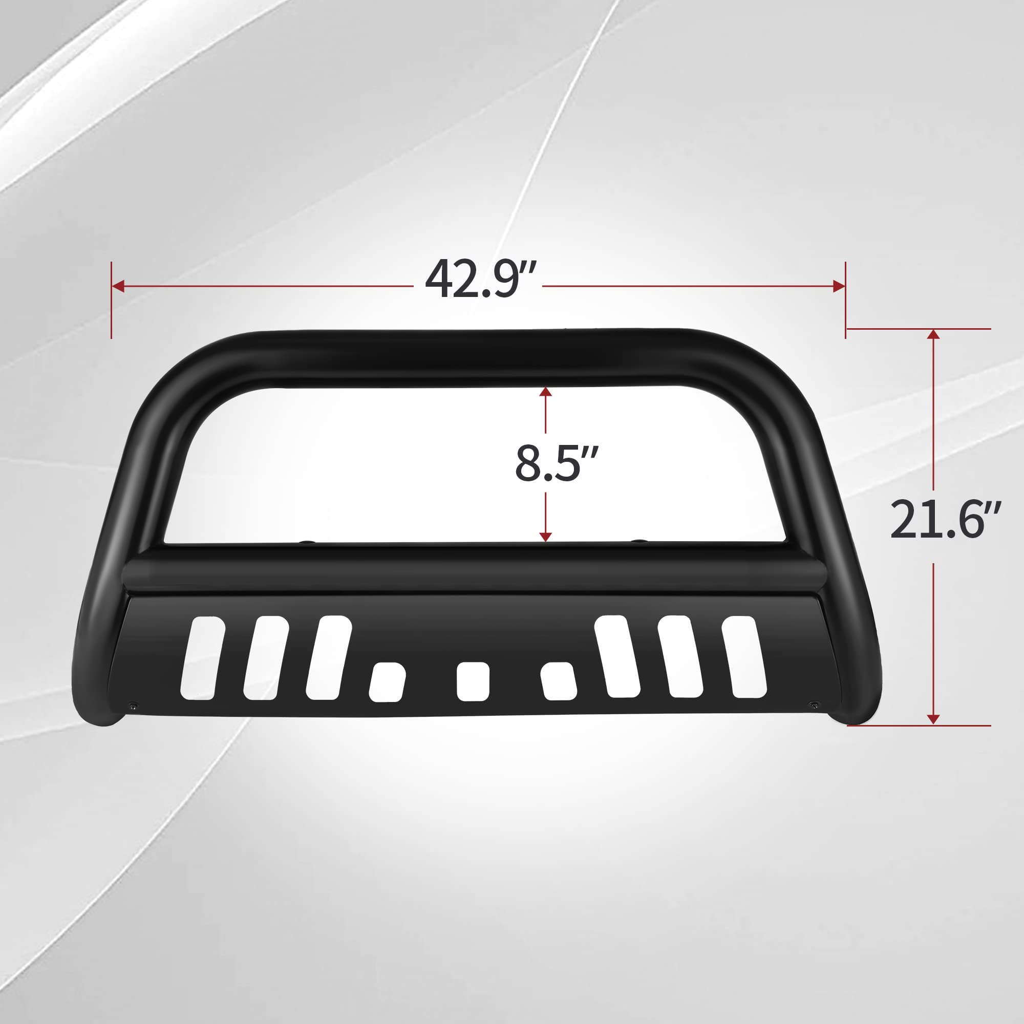 AUTOSAVER88 Bull Bar Compatible for 07-18 Chevy Silverado 1500/ GMC Sierra 1500/19 Chevy Silverado LD /07-20 Chevy Suburban/GMC