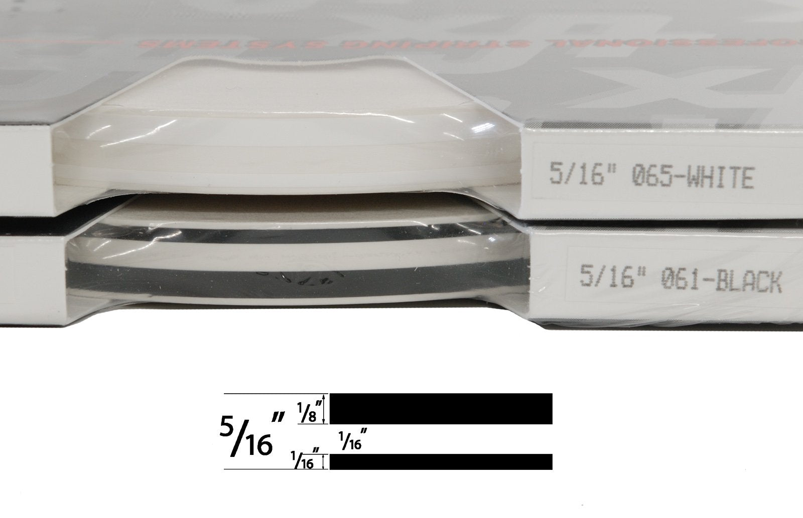 Universal Tfx 0005061 - Auto Customizing Dual Pinstripe - 5/16'' X 150' (1/8 Stripe, 1/8'' Gap, Then 1/16 Stripe) - 061-Black
