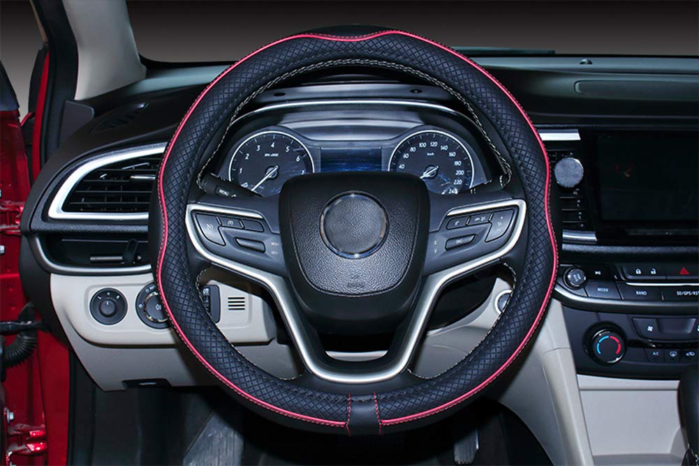 Mayco Bell Large Size Steering Wheel Cover Anti-Slip,Safety,Soft,Breathable,Durable,Full Surround,Comfortable Grip Microfiber Le