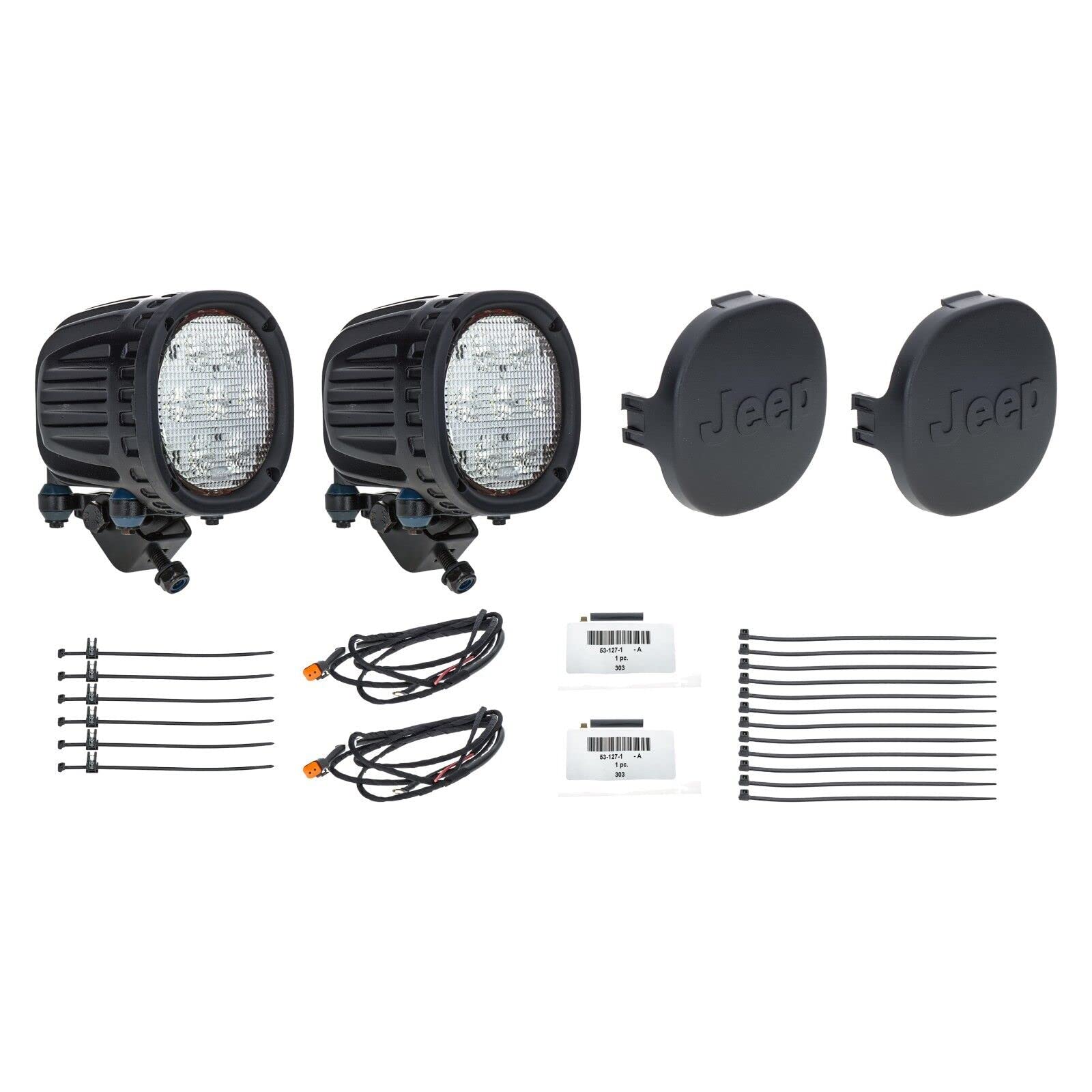 Mopar Off Road Light Kit for Jeep Wrangler - Model 82215386AB, Black